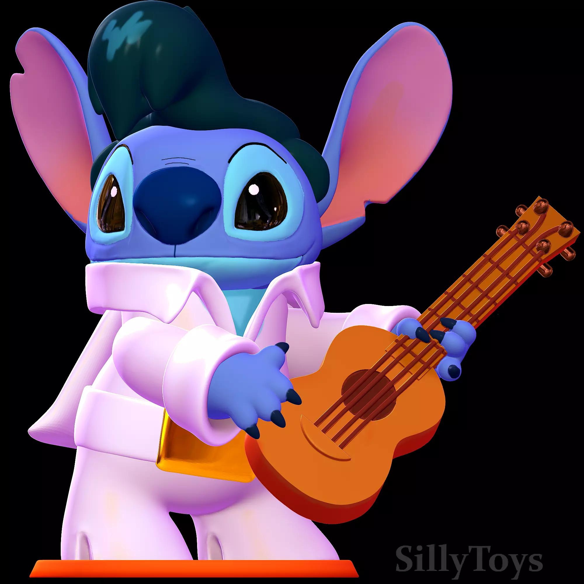 Elvis Stitch - Lilo and Stitch 3D print model_0