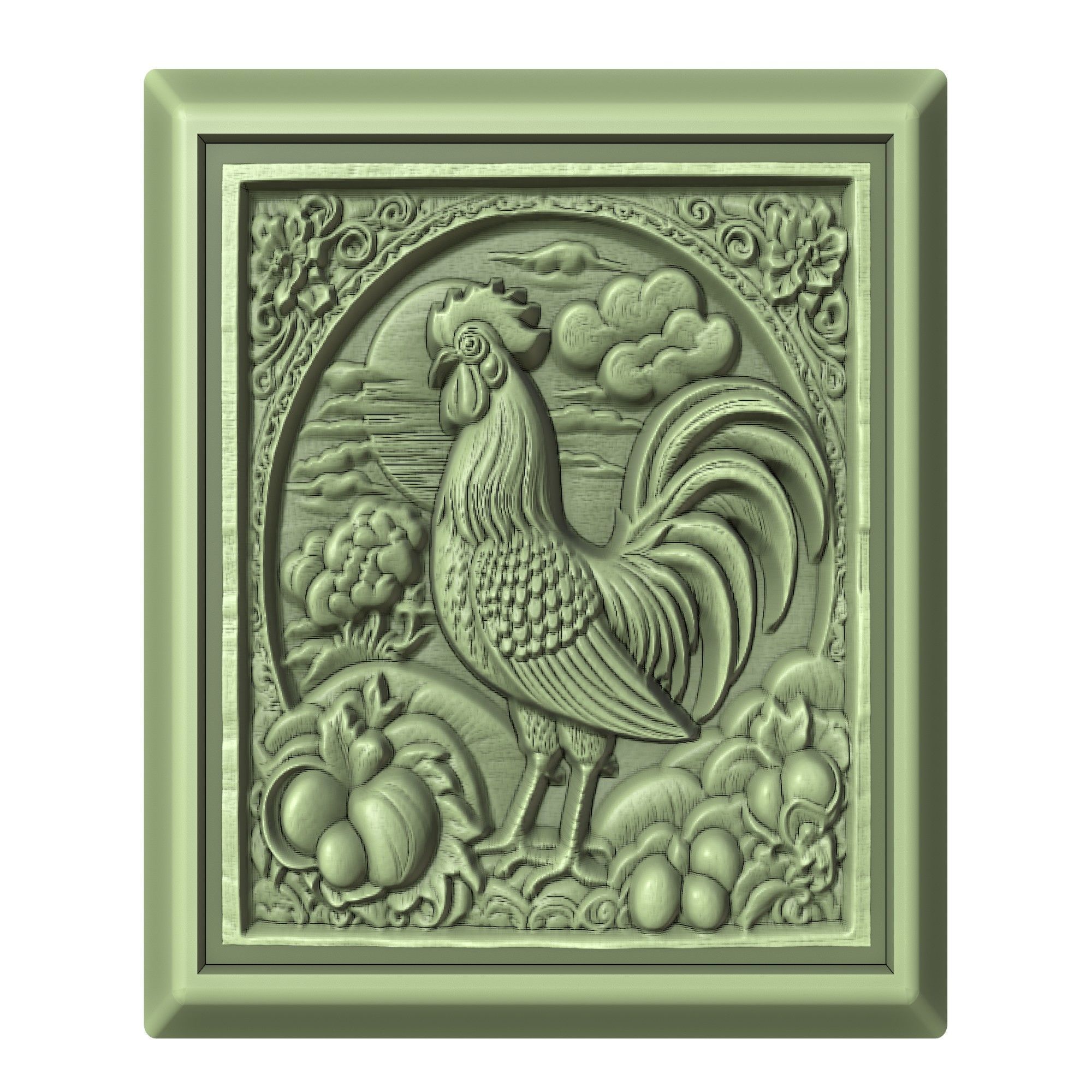 Chicken Animal 3D print model_2