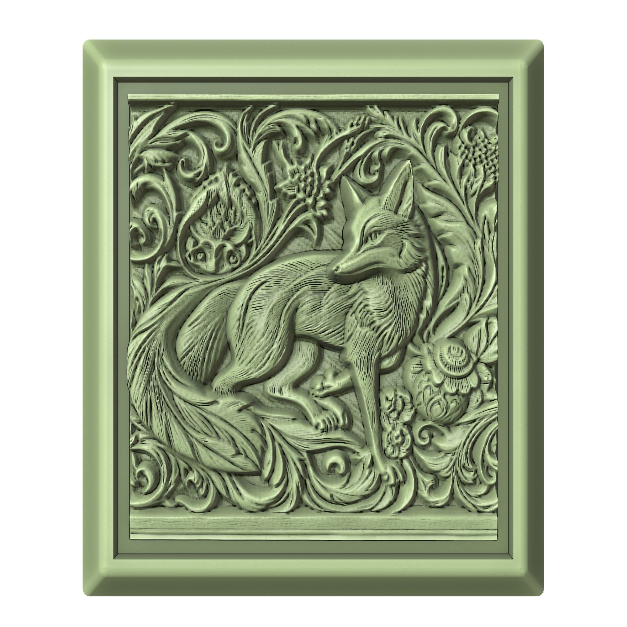 Fox Animal 3D print model_2