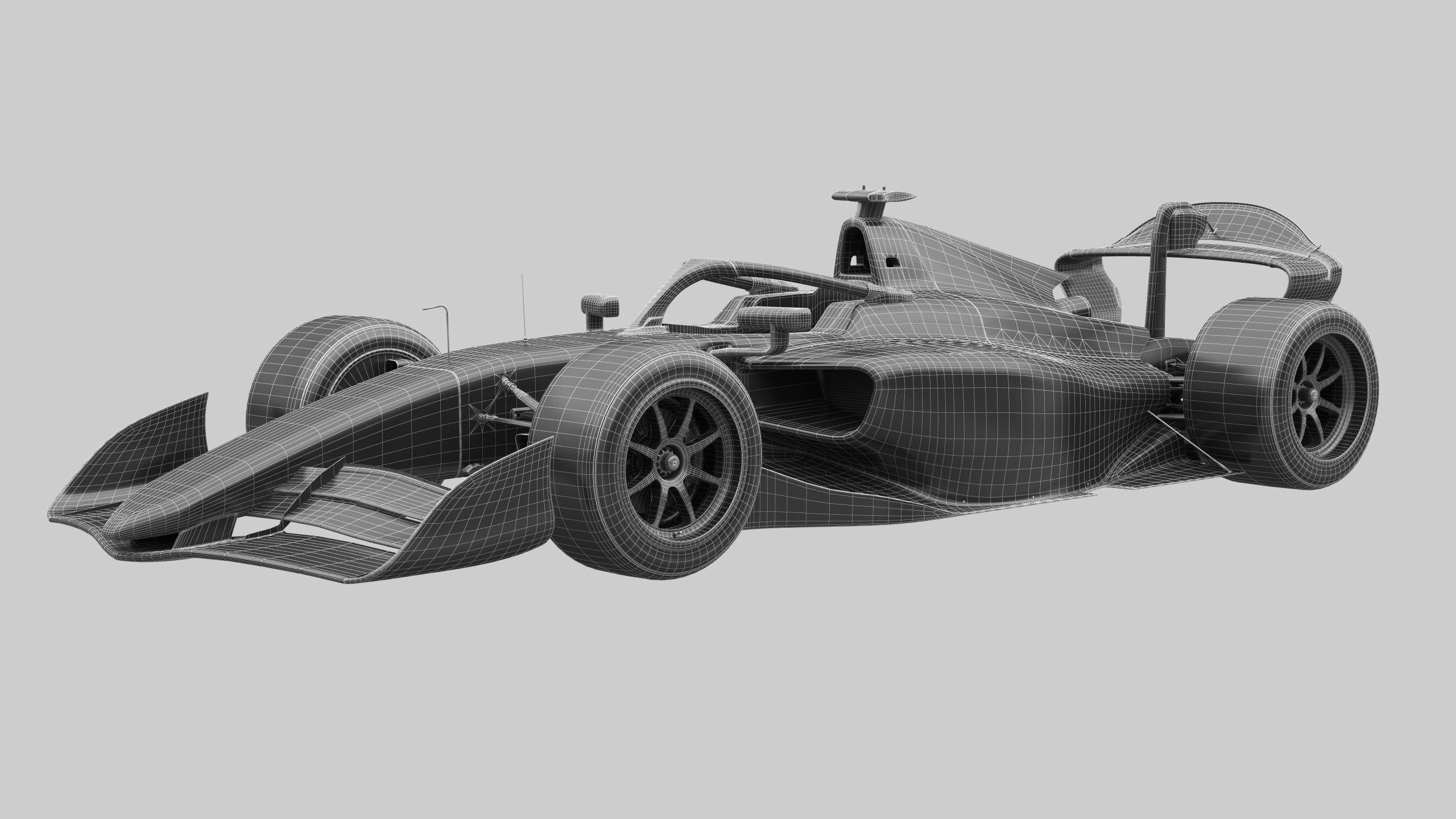 Dallara F2 2024 Template to livery  Low-poly 3D model_15