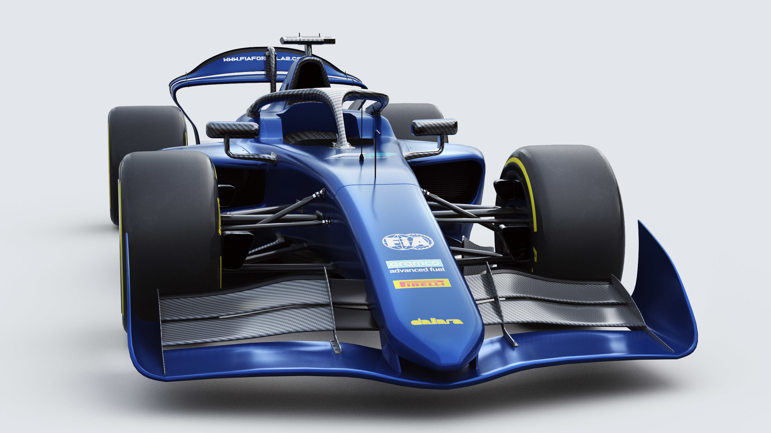 Dallara F2 2024 Template to livery  Low-poly 3D model_11