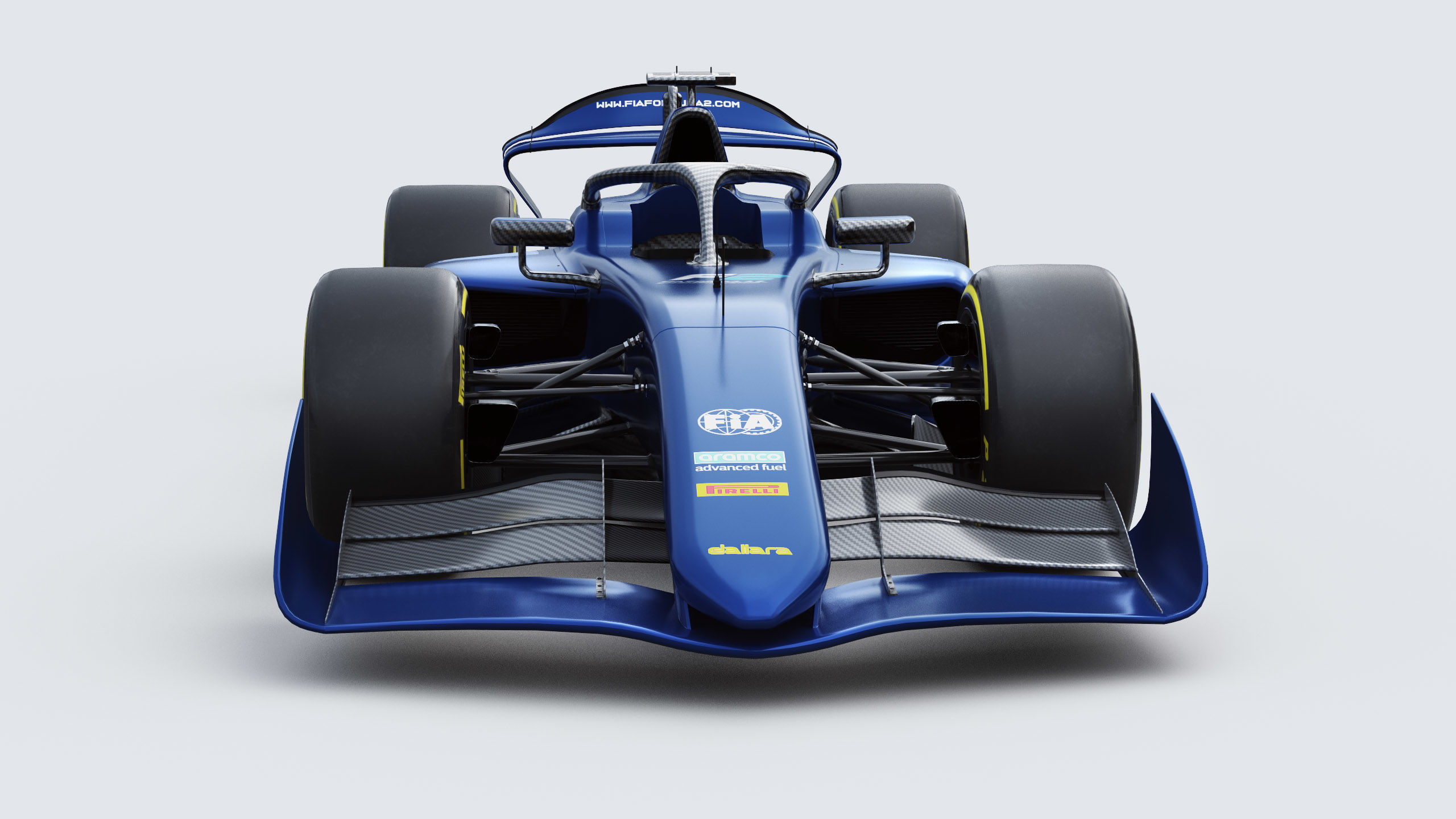 Dallara F2 2024 Template to livery  Low-poly 3D model_3