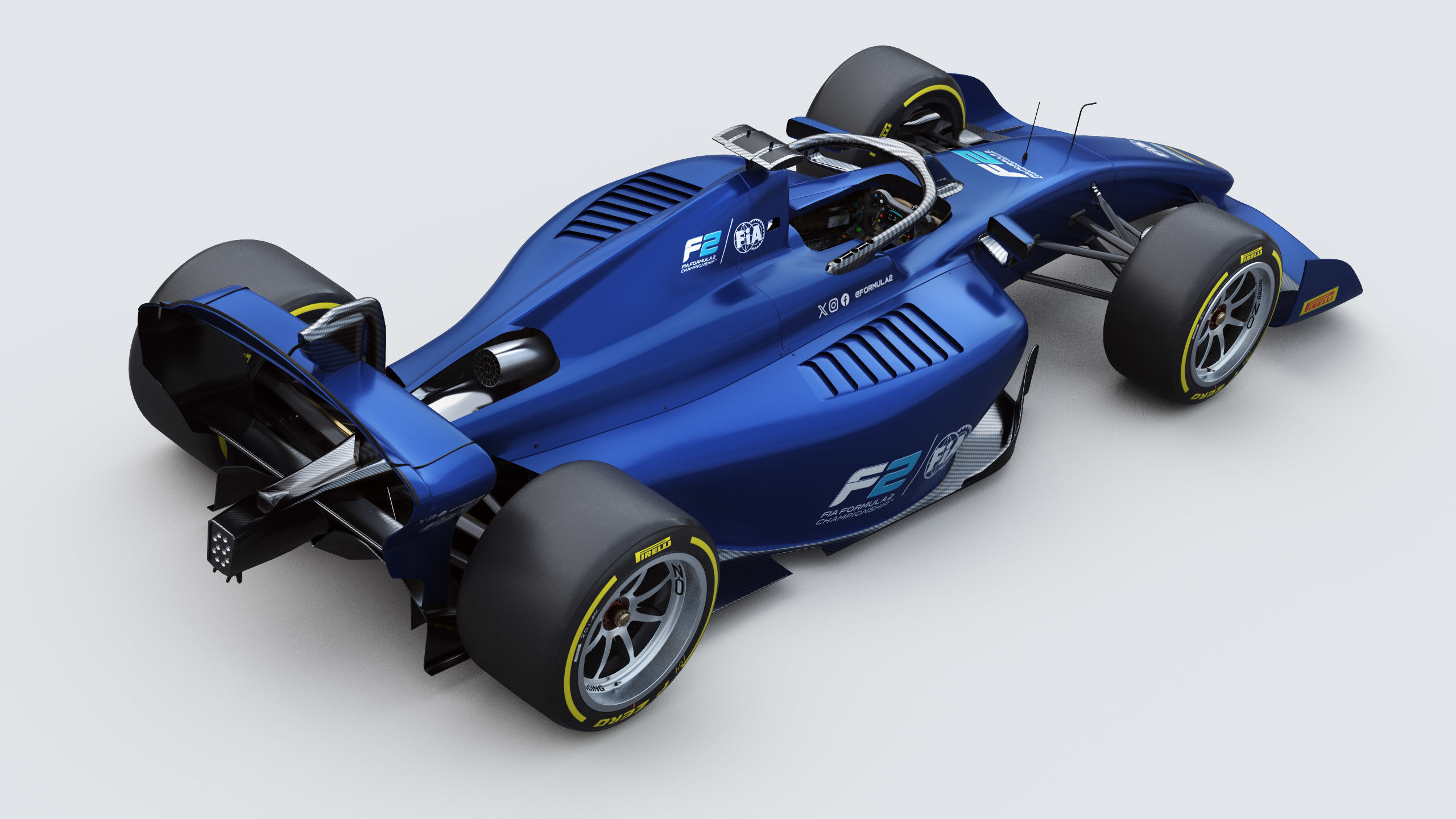 Dallara F2 2024 Template to livery  Low-poly 3D model_6