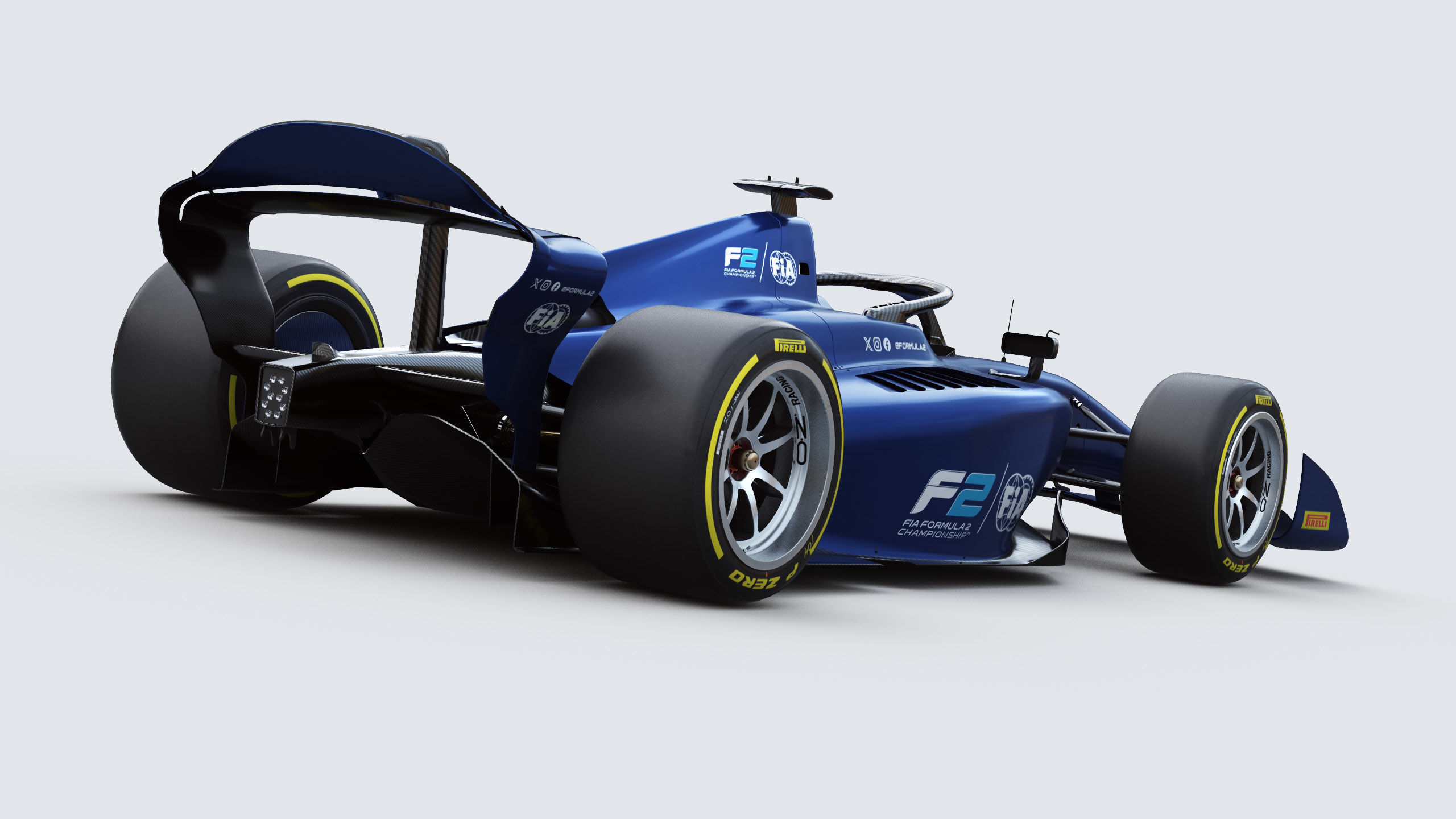 Dallara F2 2024 Template to livery  Low-poly 3D model_5