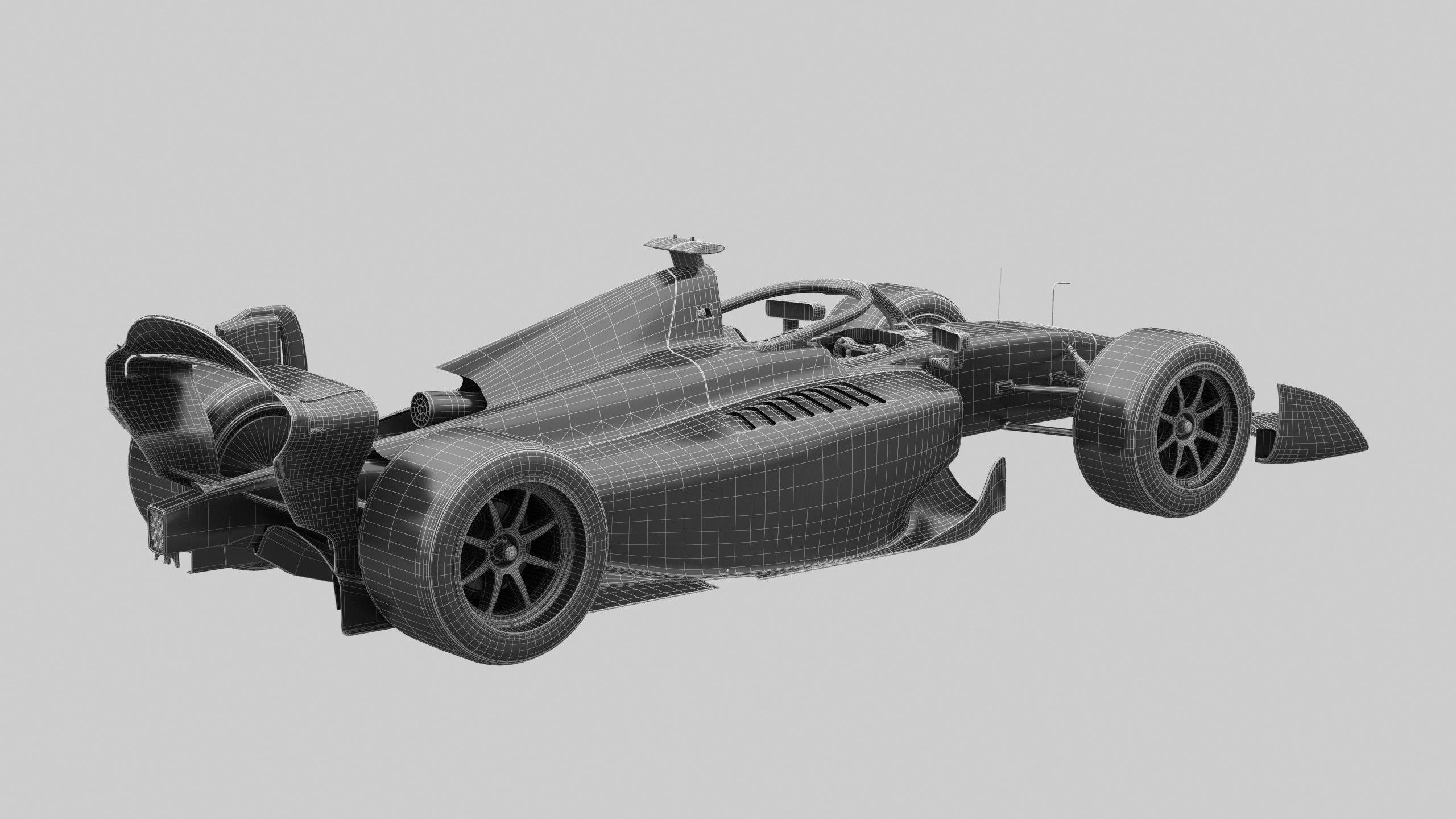 Dallara F2 2024 Template to livery  Low-poly 3D model_20
