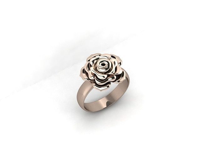 Rose-Ring 3D print model