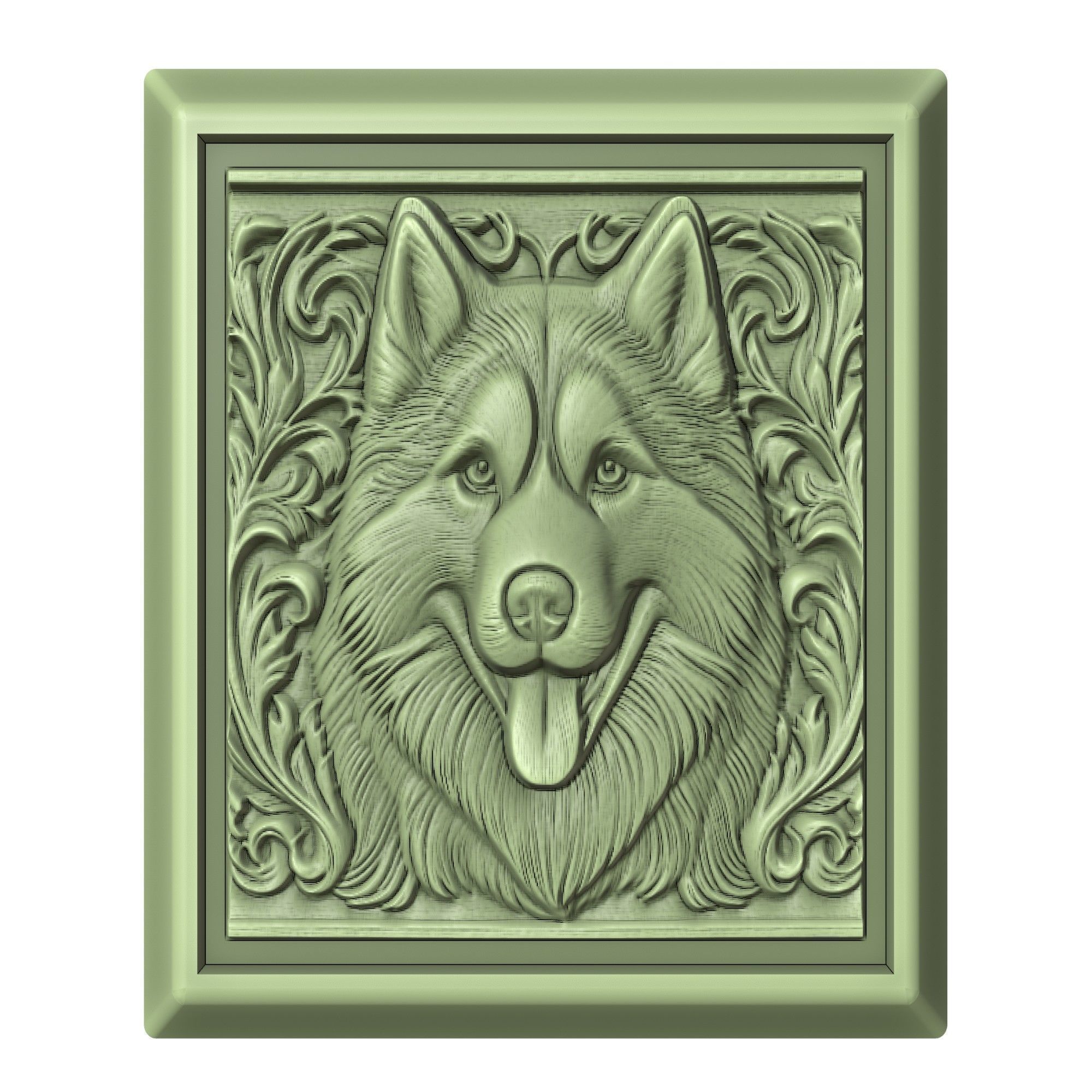 Dog Siberian Husky Animal 3D print model_2