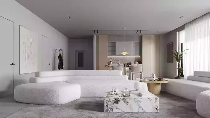 ProVis3D 046 - Japandi Interior 3D model
