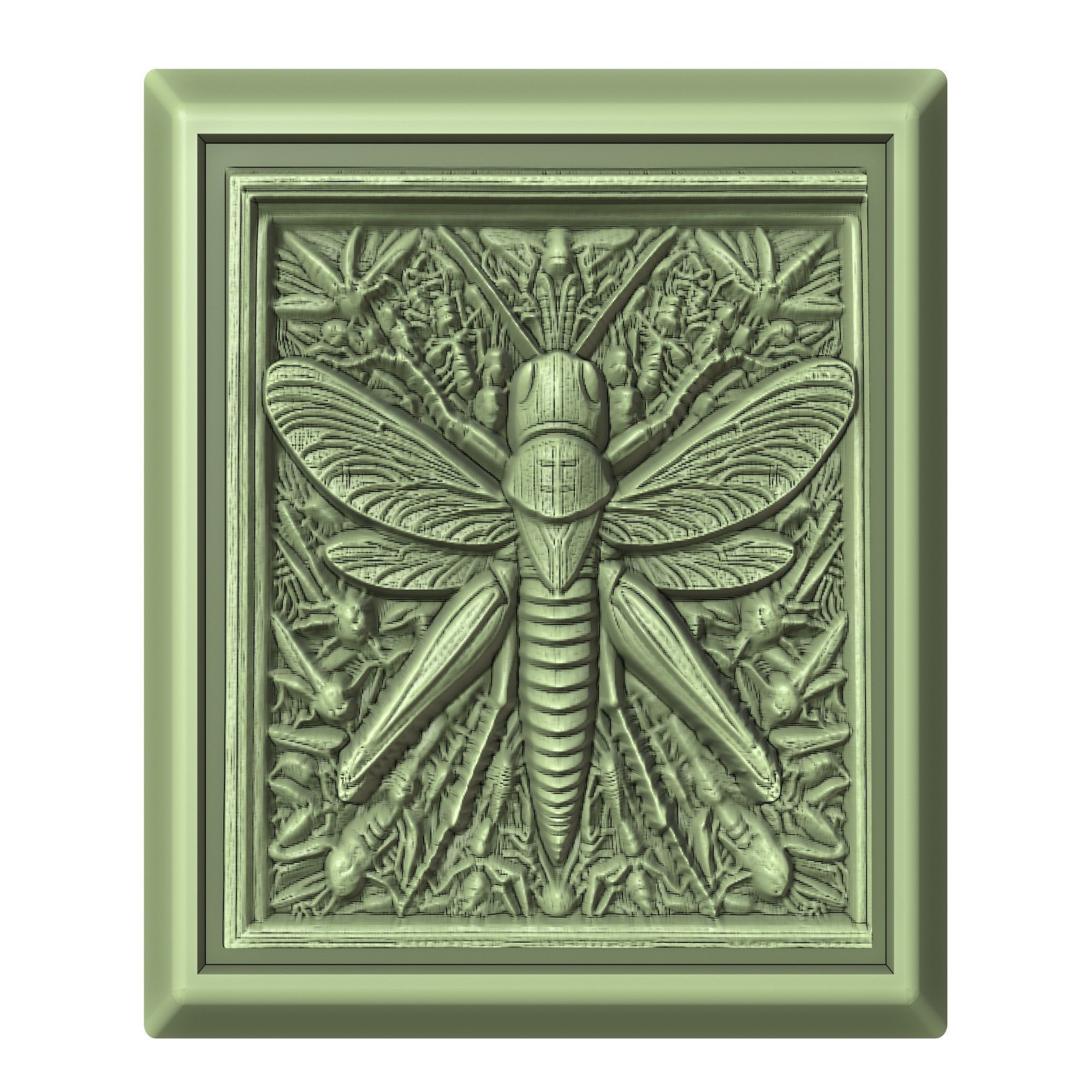 Grasshopper Animal 3D print model_2