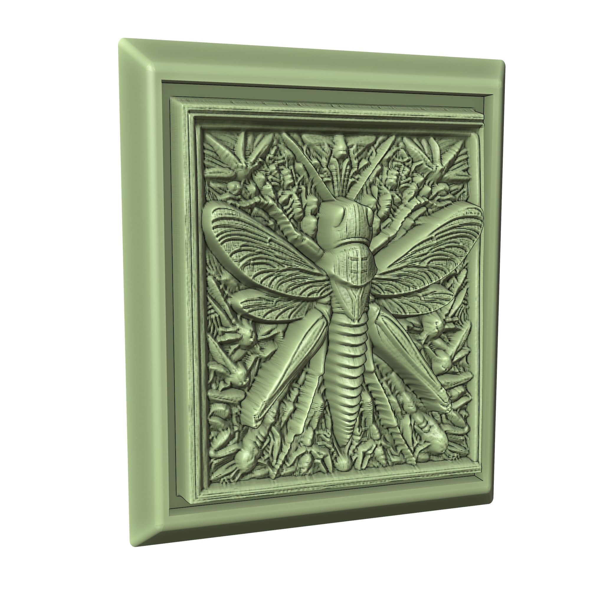 Grasshopper Animal 3D print model_3