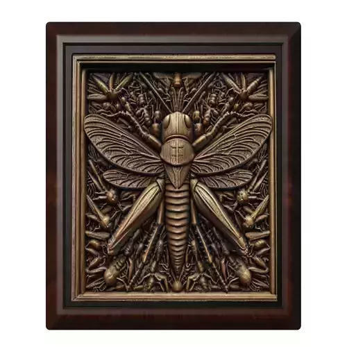 Grasshopper Animal 3D print model