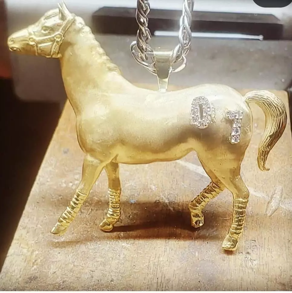 3d horse gold or silver 3D model
