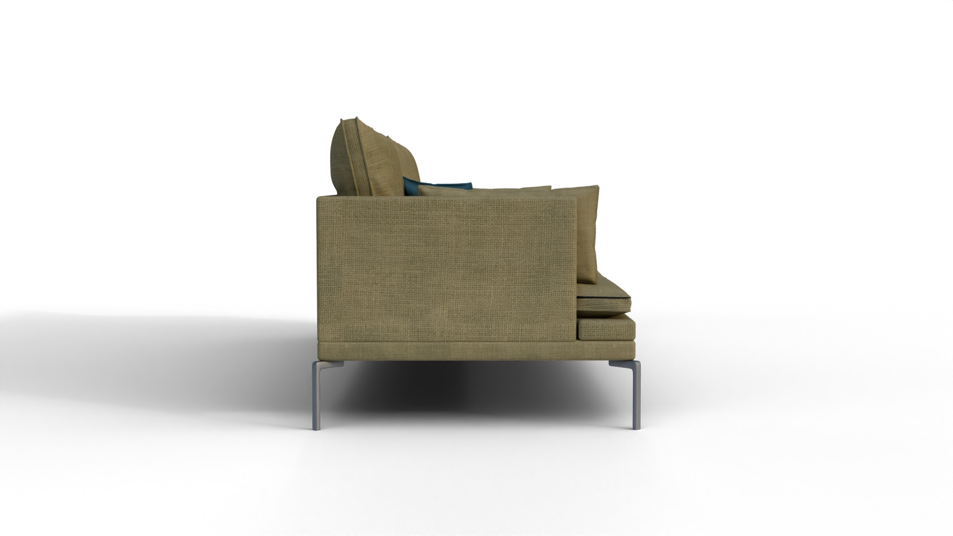 Fabric Sofa Couch 3D model_5