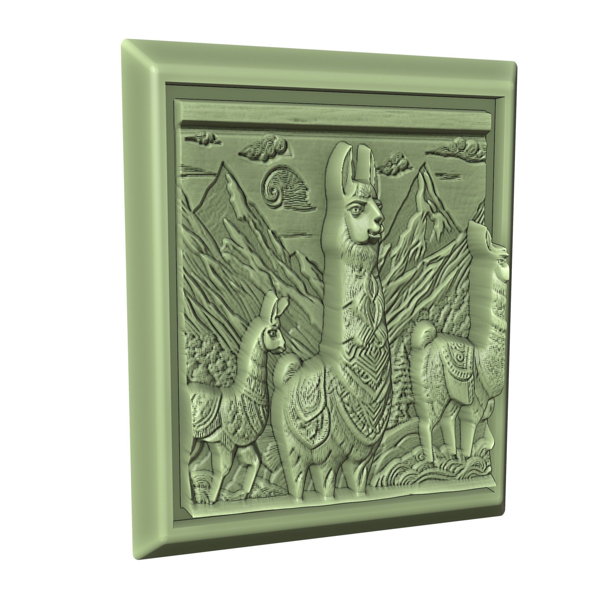 Llama Animal 3D print model_3