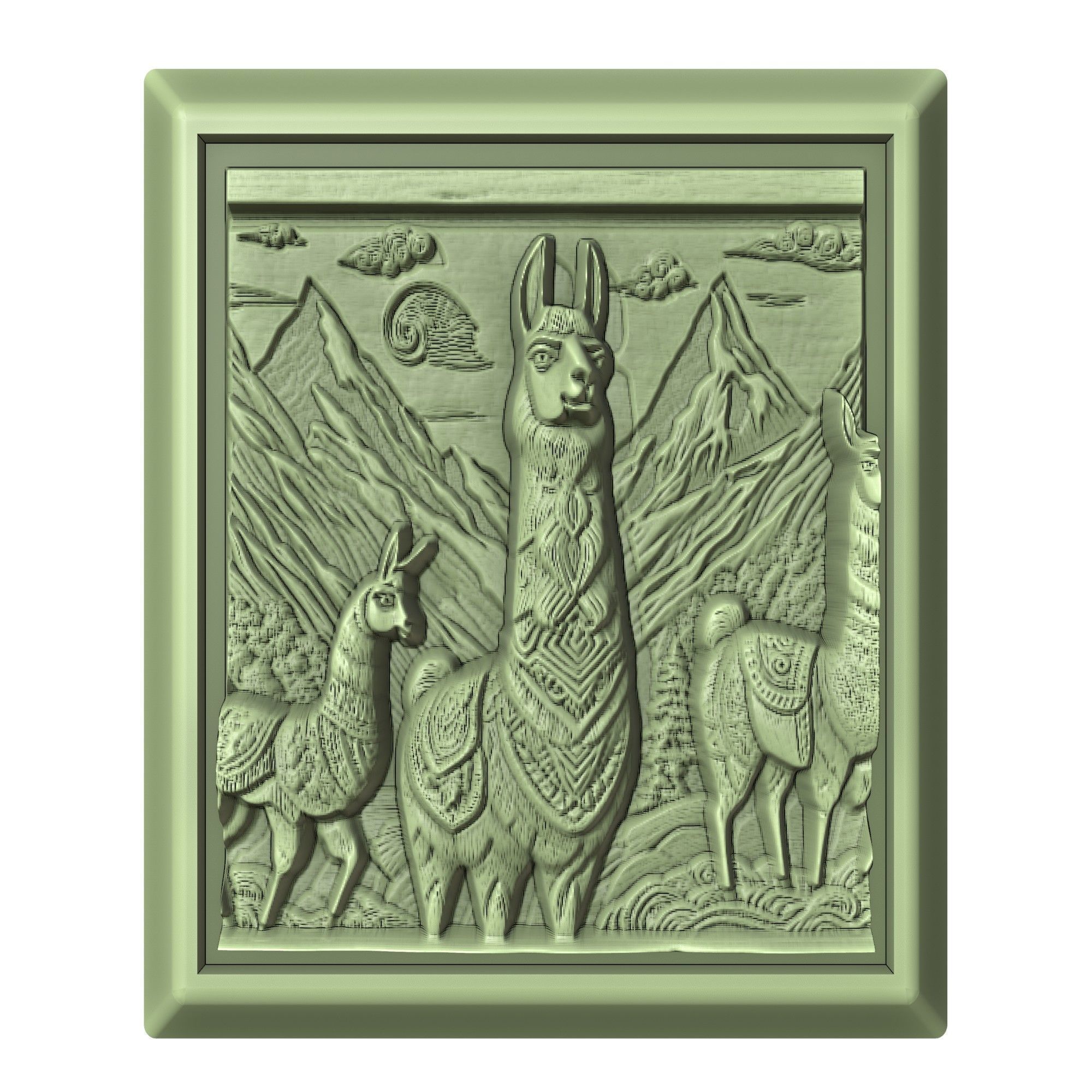 Llama Animal 3D print model_2