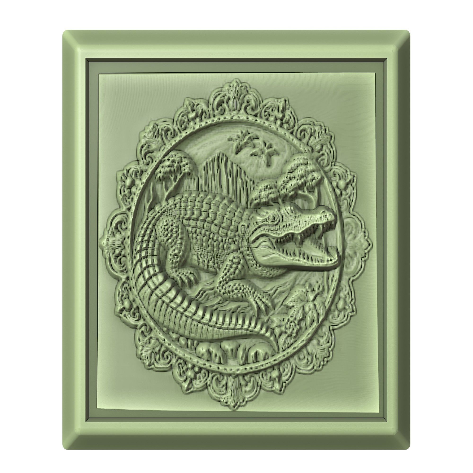 Crocodile Animal 3D print model_2