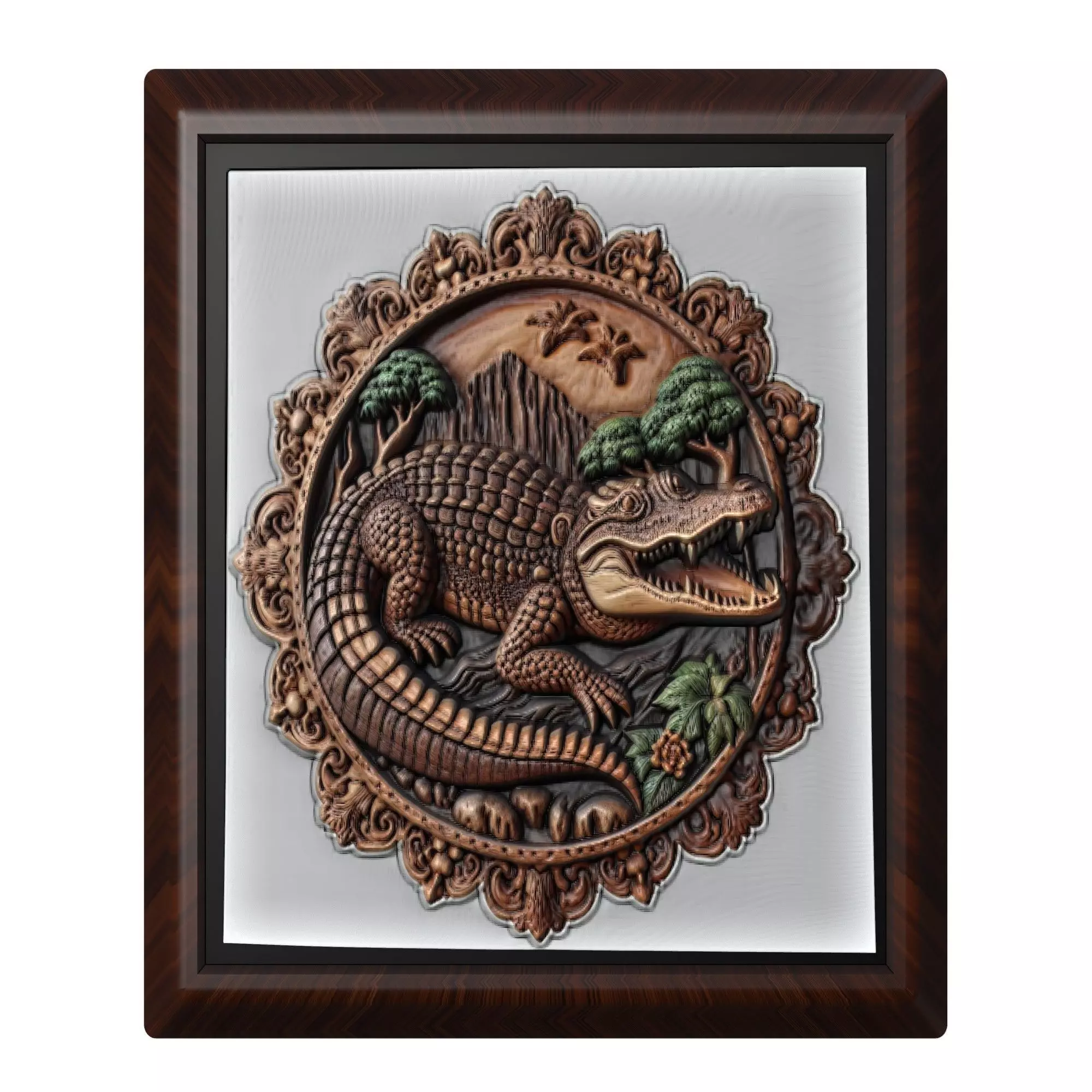 Crocodile Animal 3D print model_0