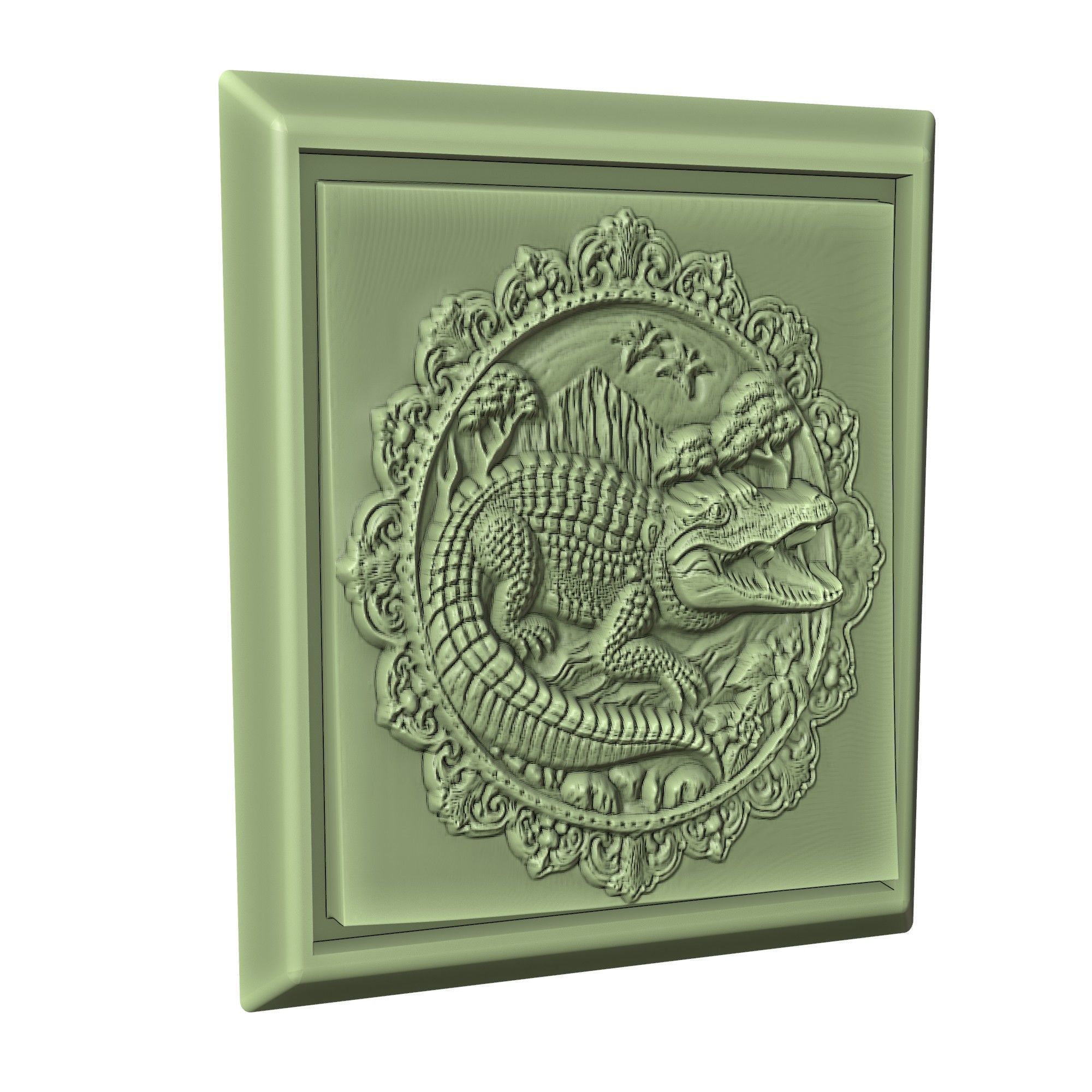 Crocodile Animal 3D print model_3