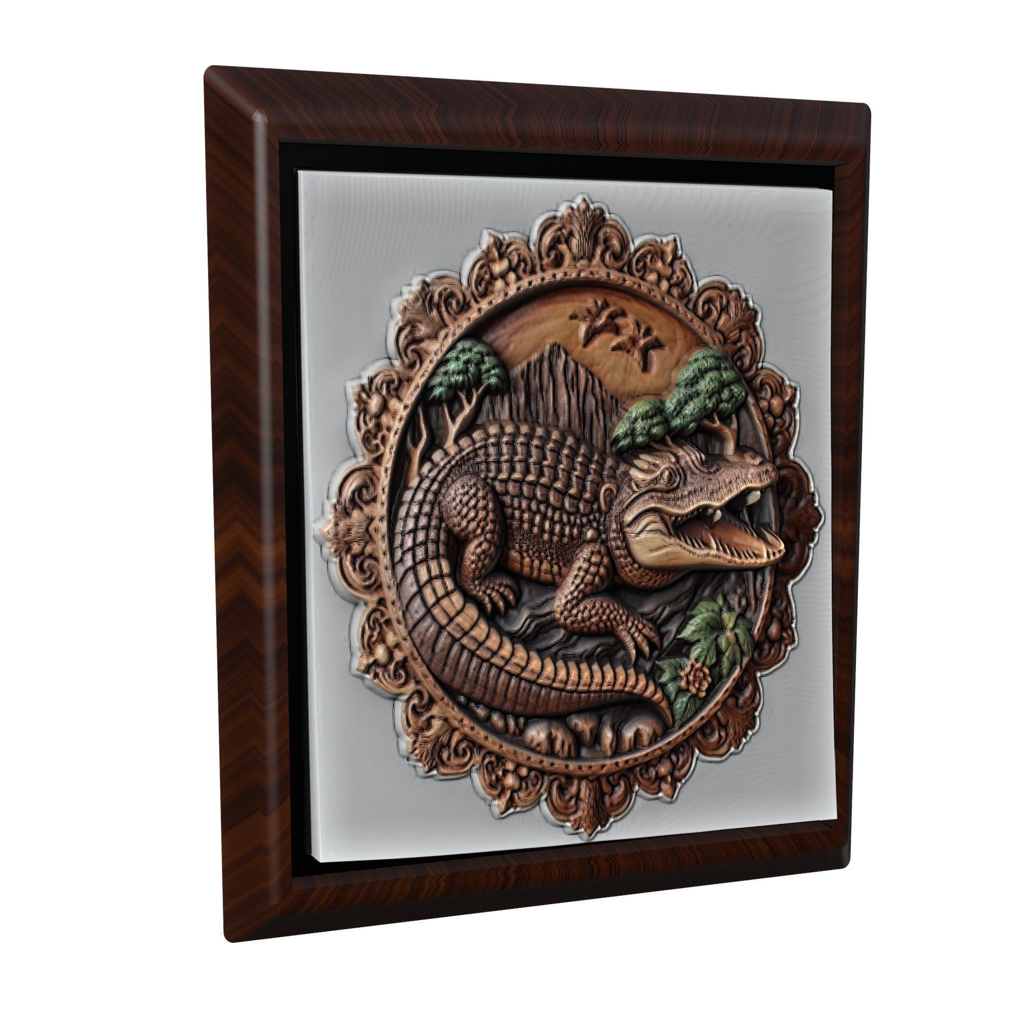 Crocodile Animal 3D print model_1