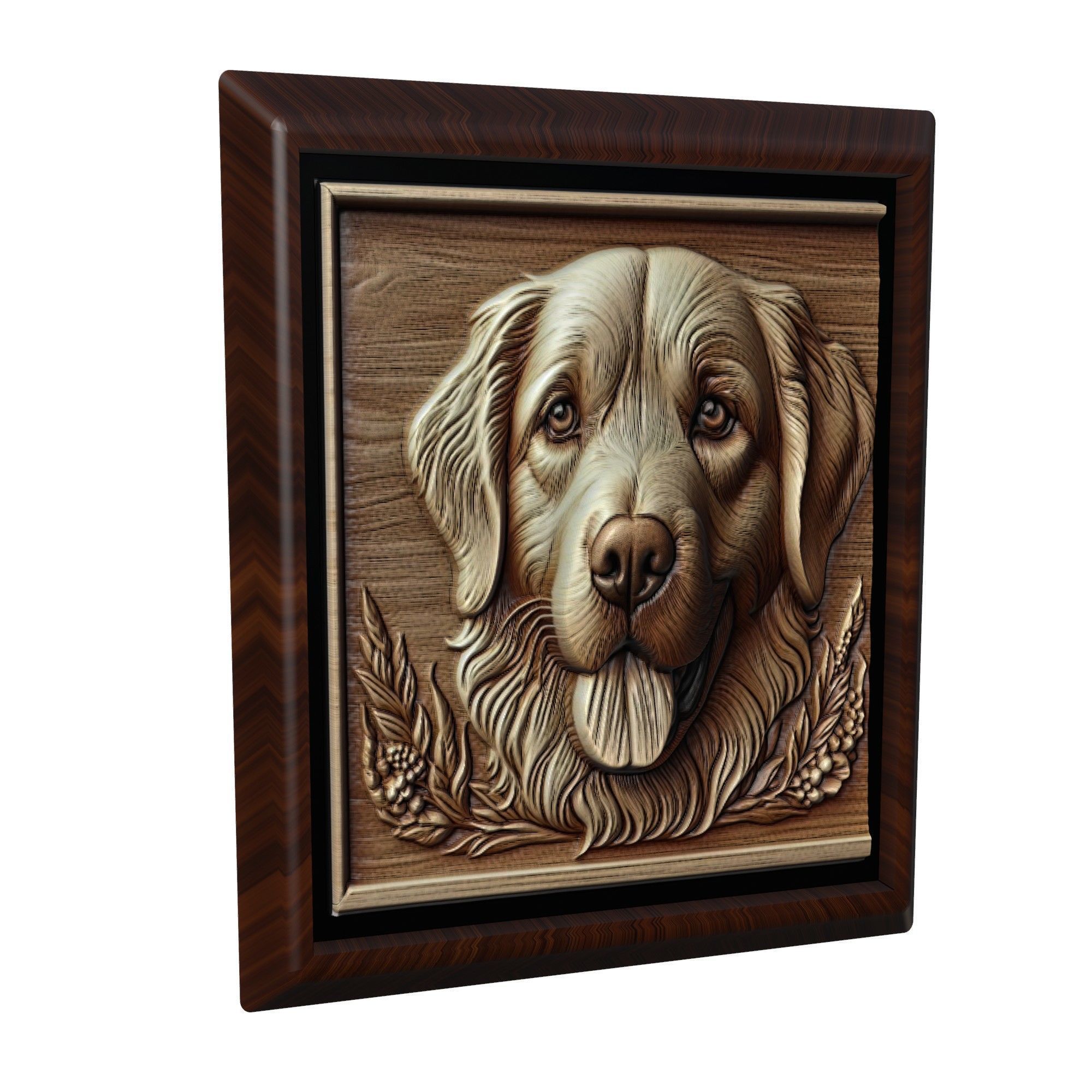 Dog Golden Retriever Animal 3D print model_1