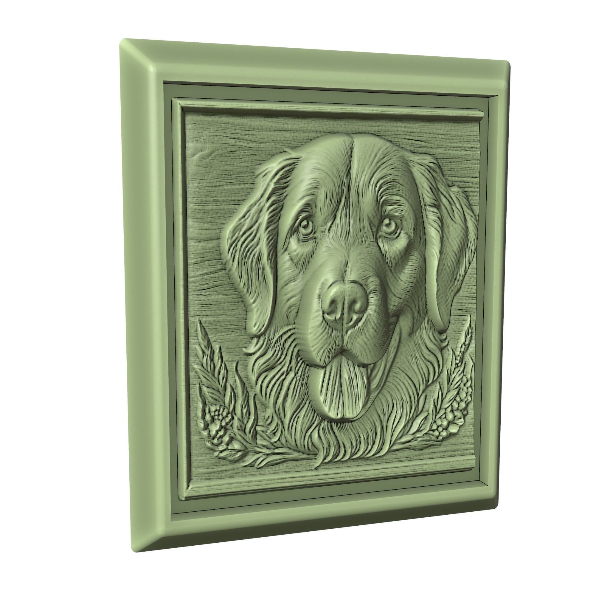 Dog Golden Retriever Animal 3D print model_3