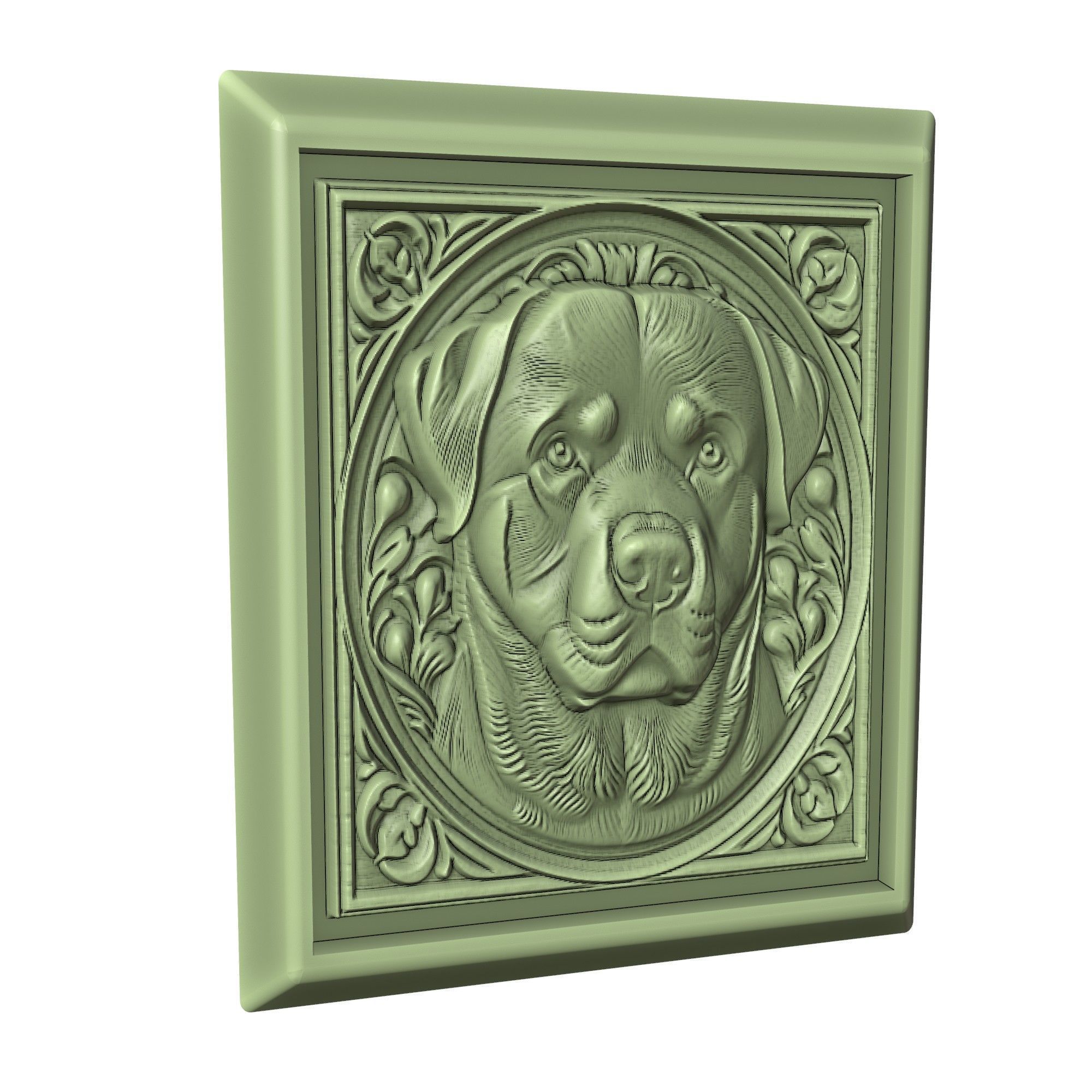 Dog Rottweiler Animal 3D print model_3