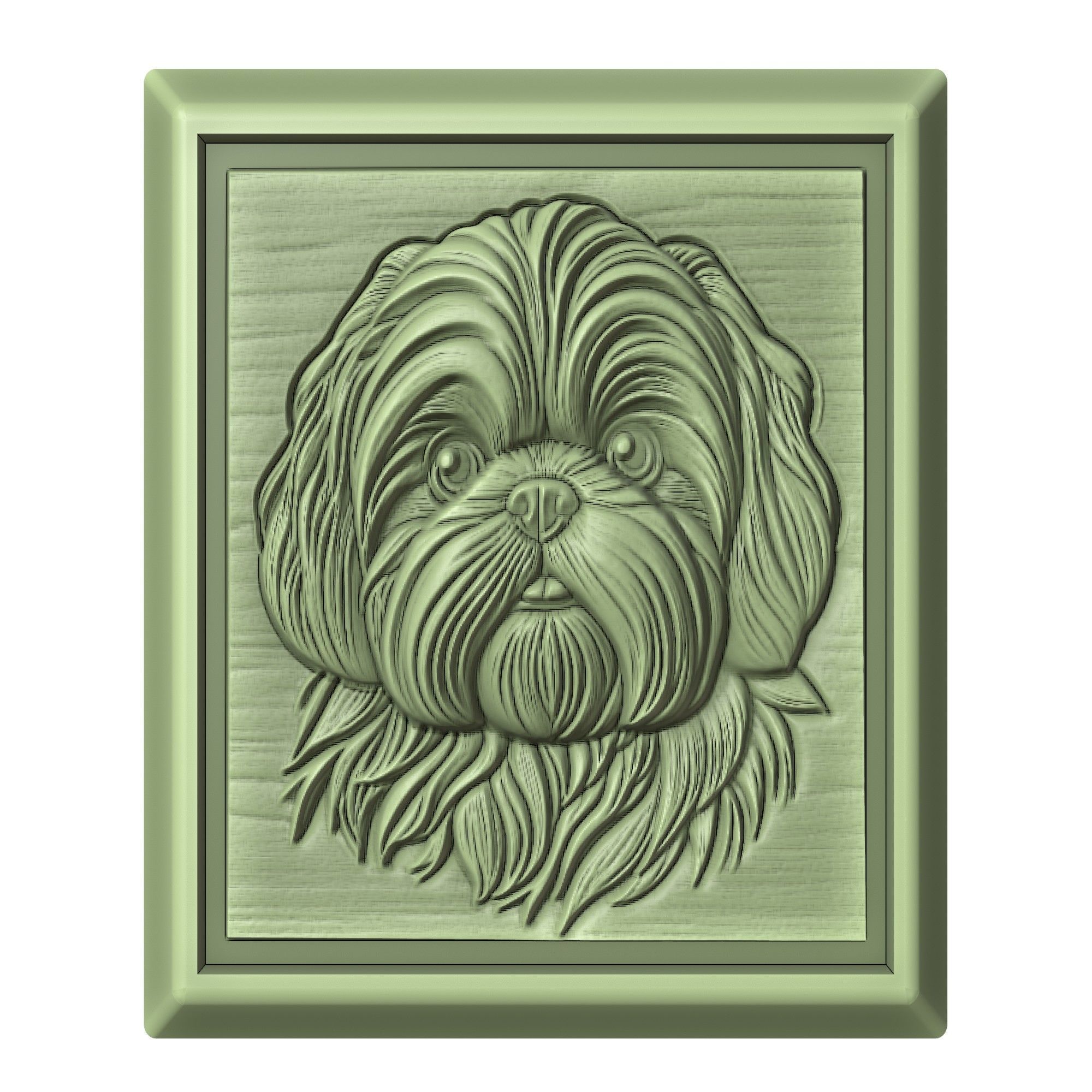 Dog Shih Tzu Animal 3D print model_2