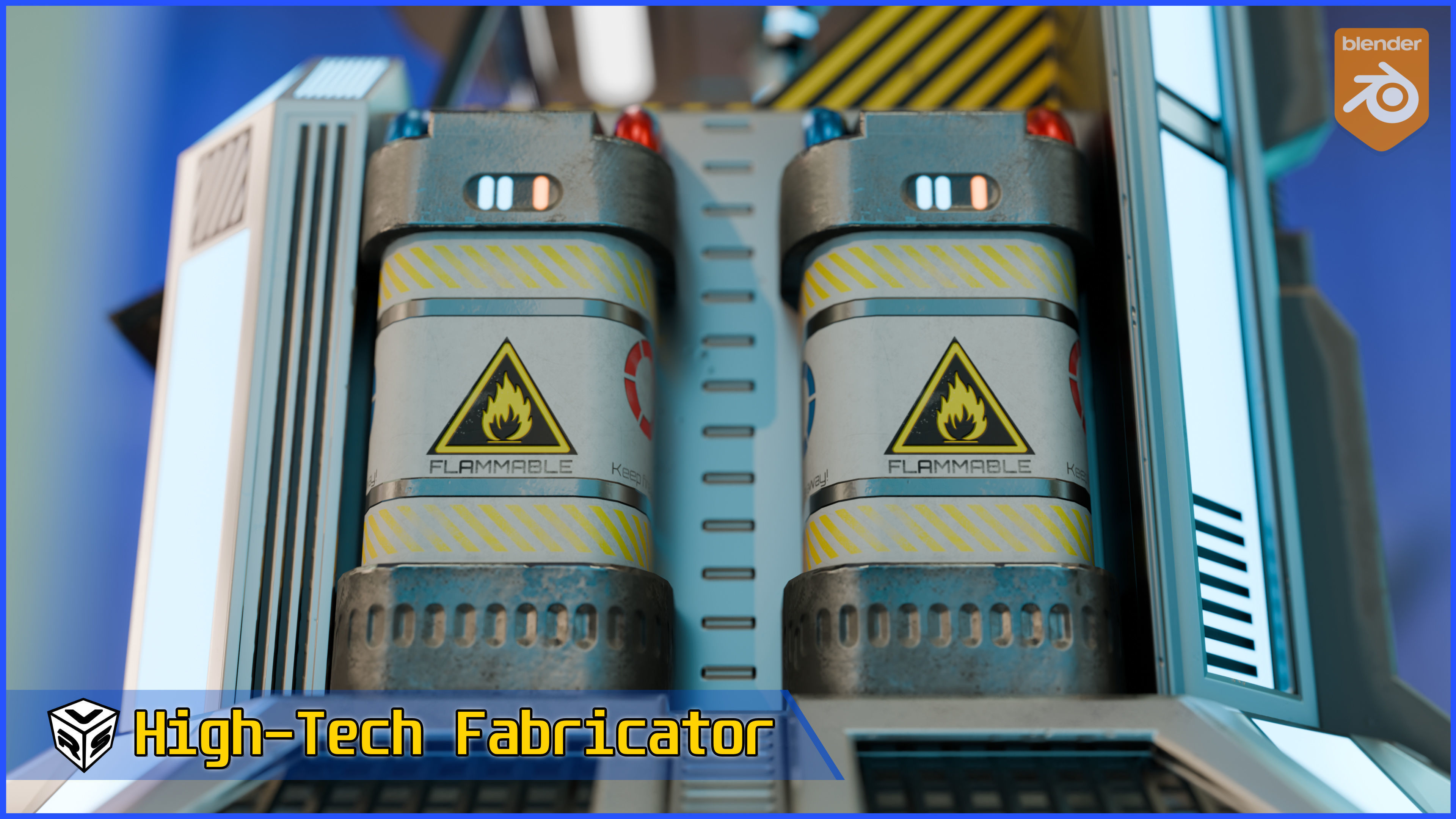 SciFi Fabricator Crafting Station - Game-Ready Low-Poly 3D Model Low-poly 3D model_6