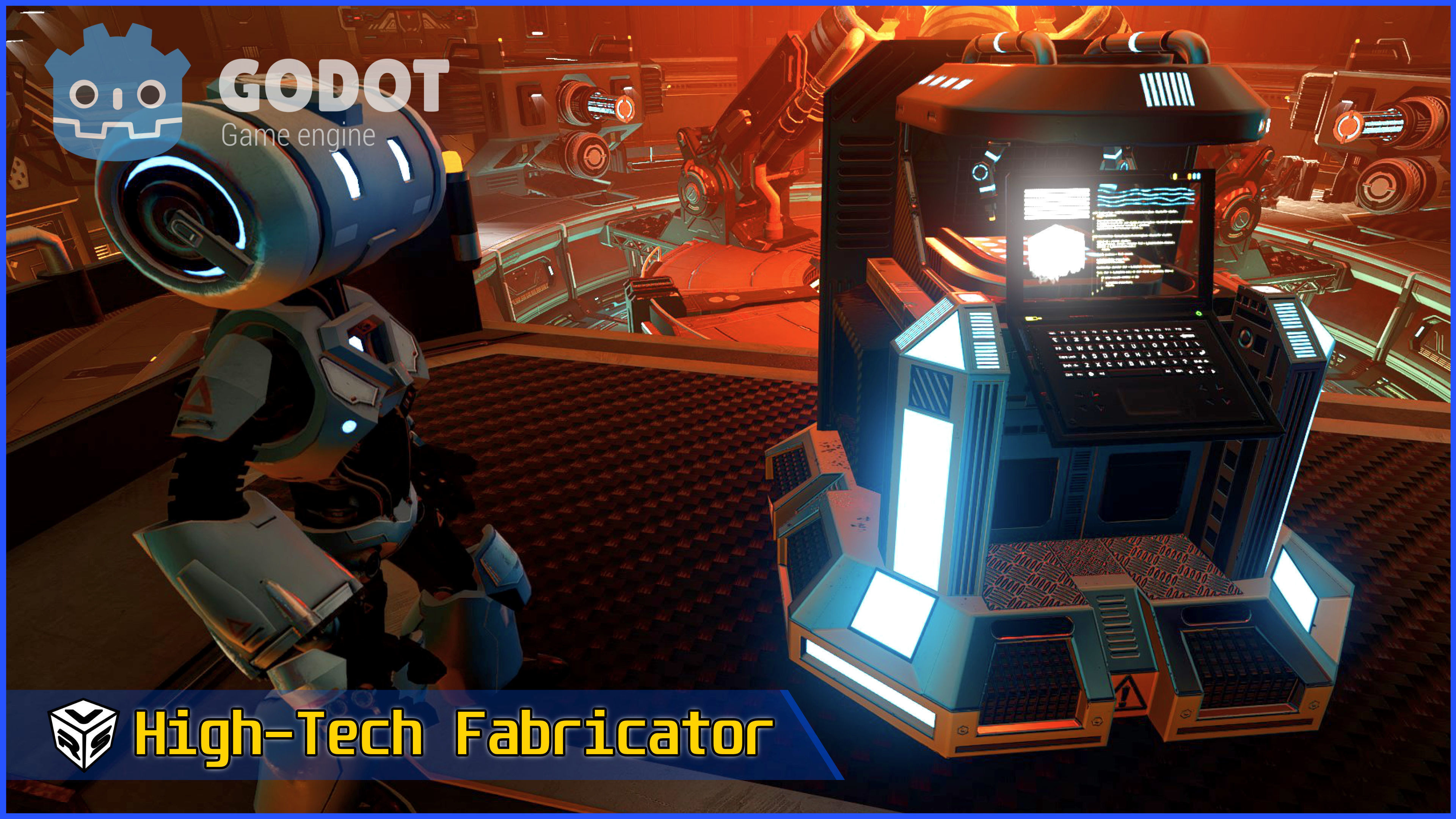 SciFi Fabricator Crafting Station - Game-Ready Low-Poly 3D Model Low-poly 3D model_21