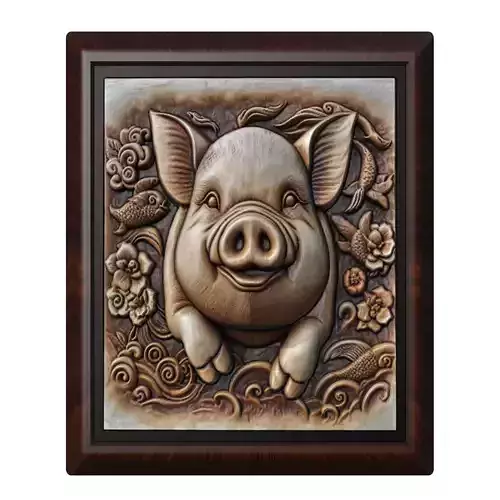 Pig Animal 3D print model