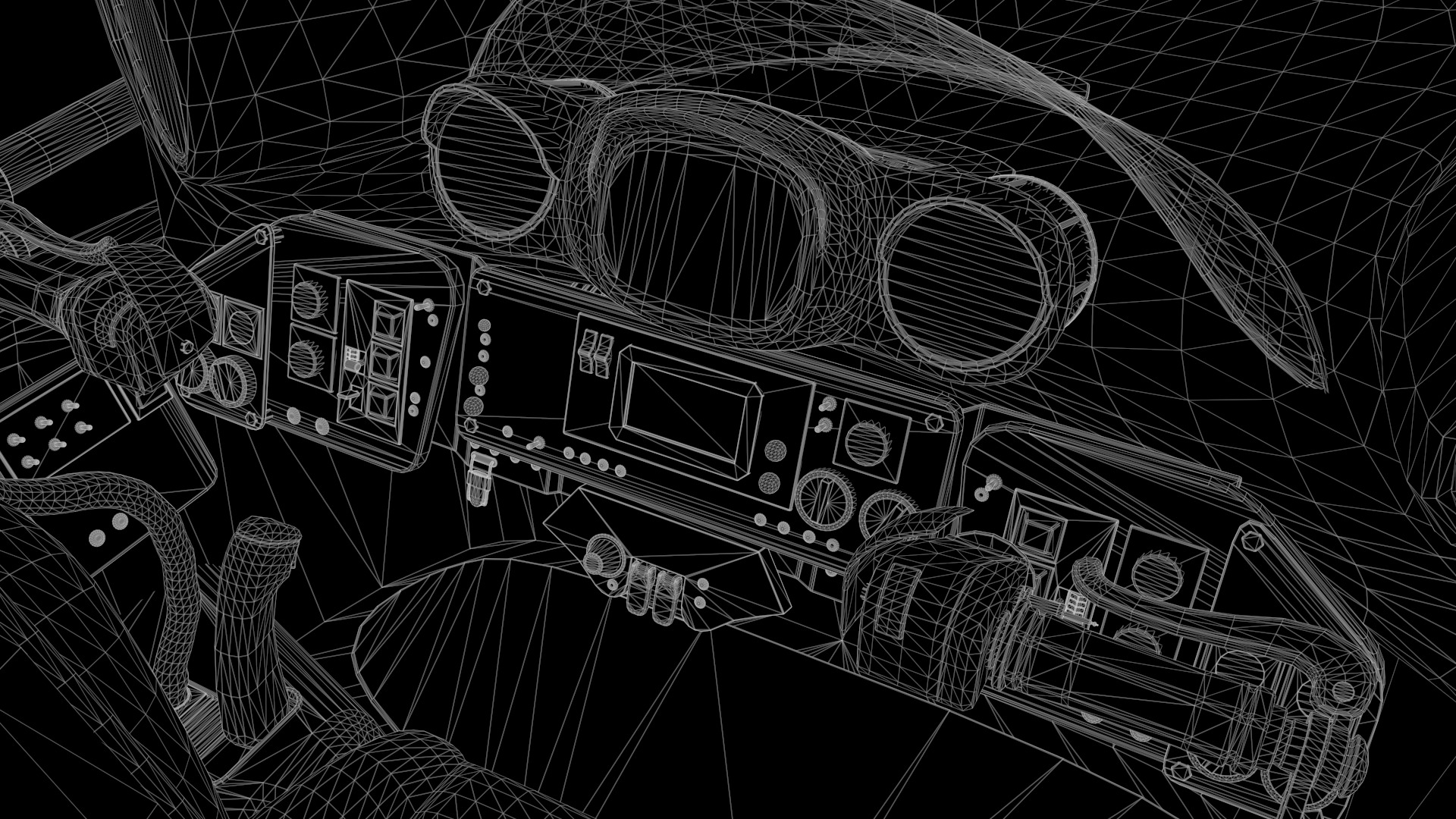 Starwars Anakin Podracer Low-poly 3D model_6