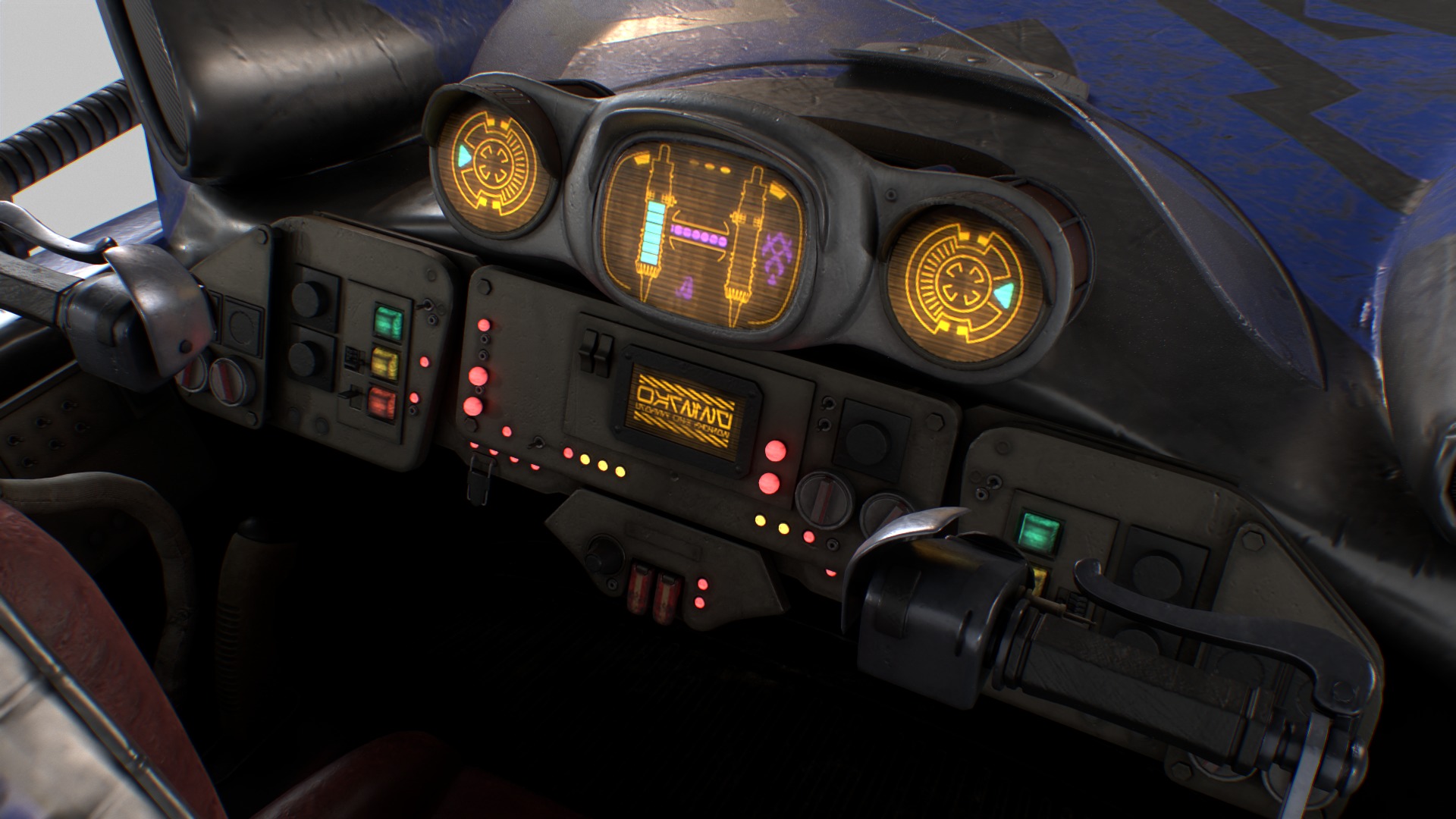 Starwars Anakin Podracer Low-poly 3D model_5