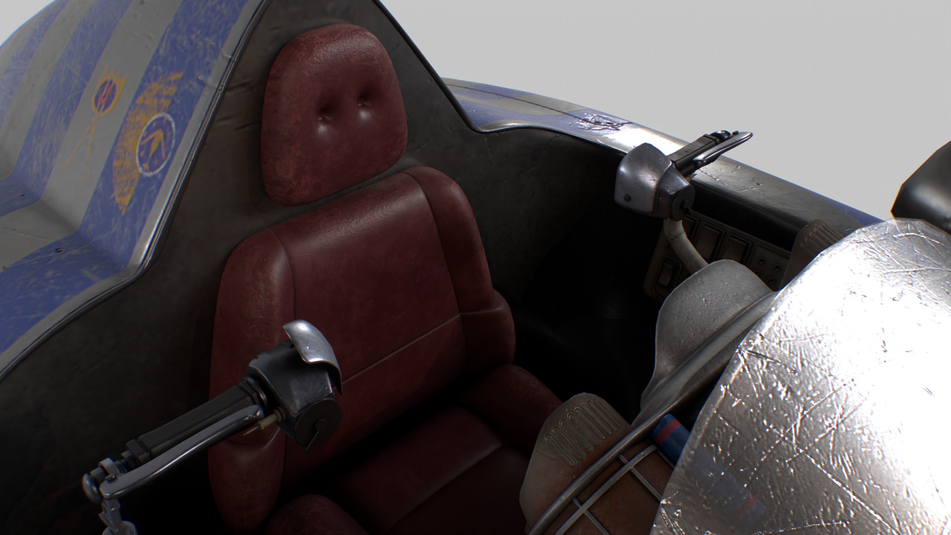 Starwars Anakin Podracer Low-poly 3D model_8