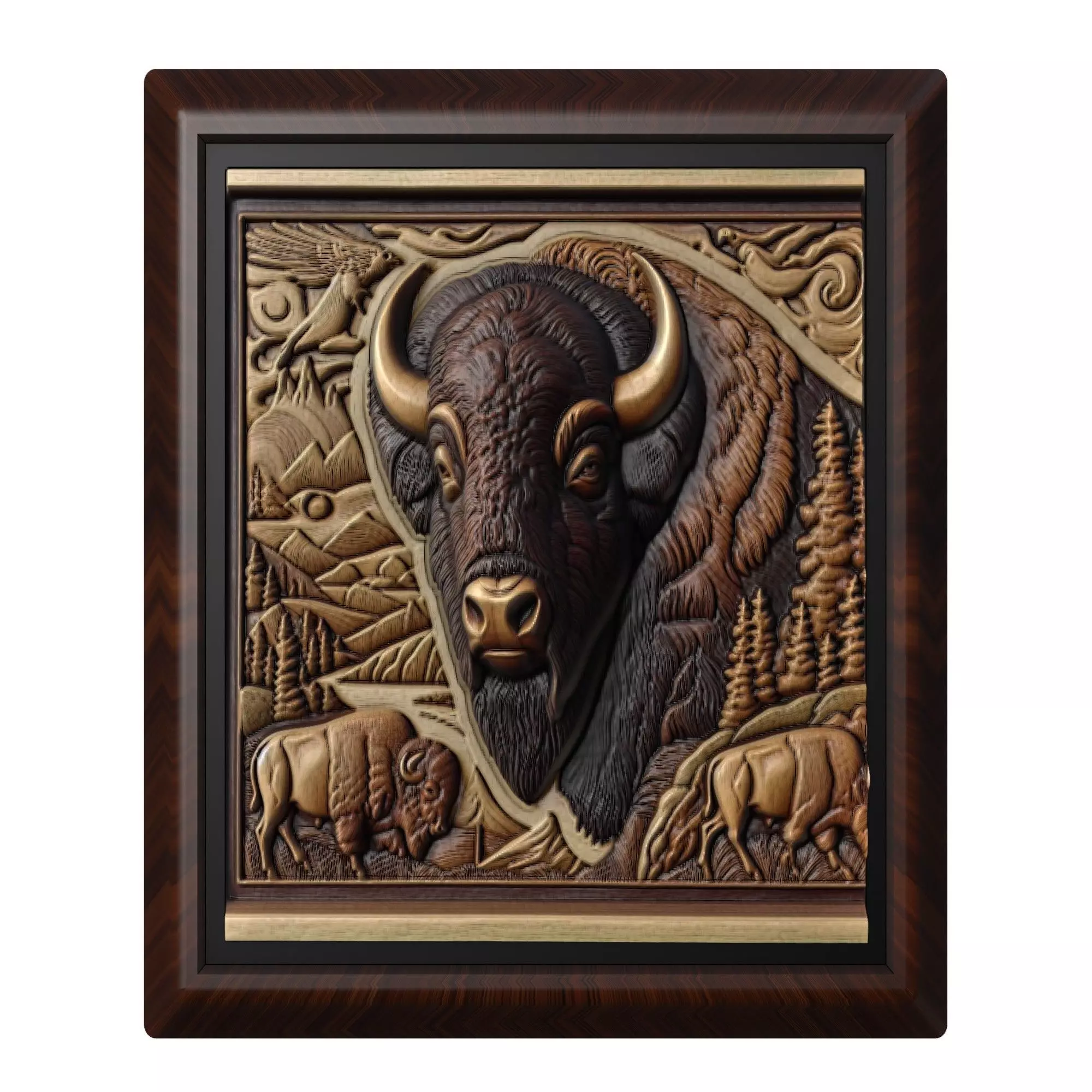 Bison Animal 3D print model_0