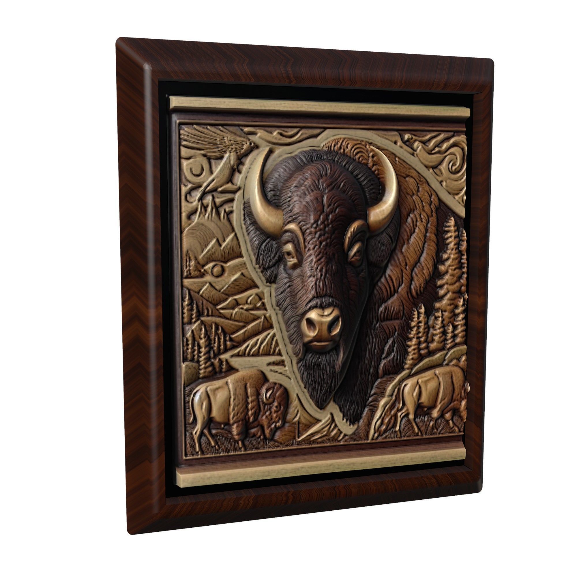 Bison Animal 3D print model_1