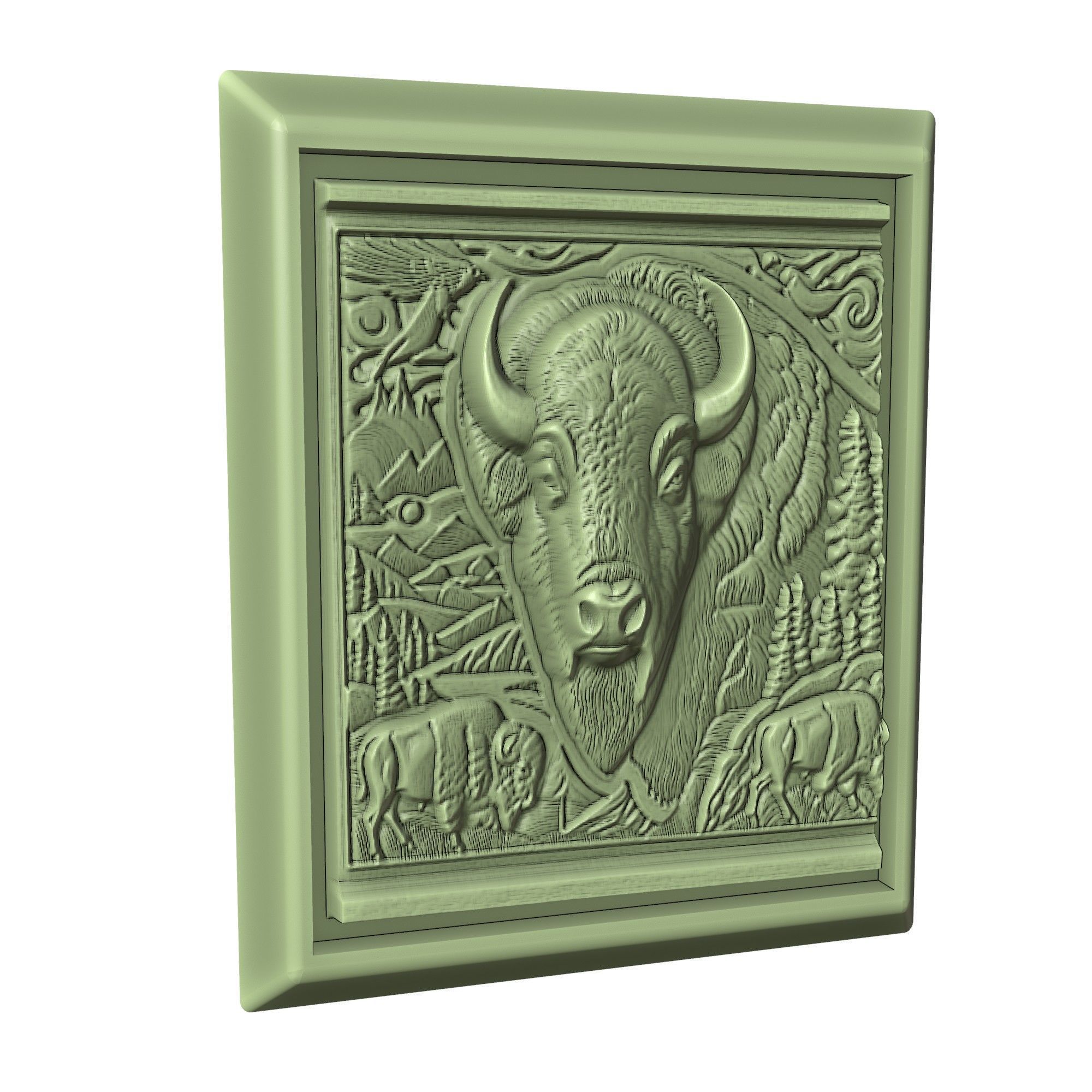 Bison Animal 3D print model_3