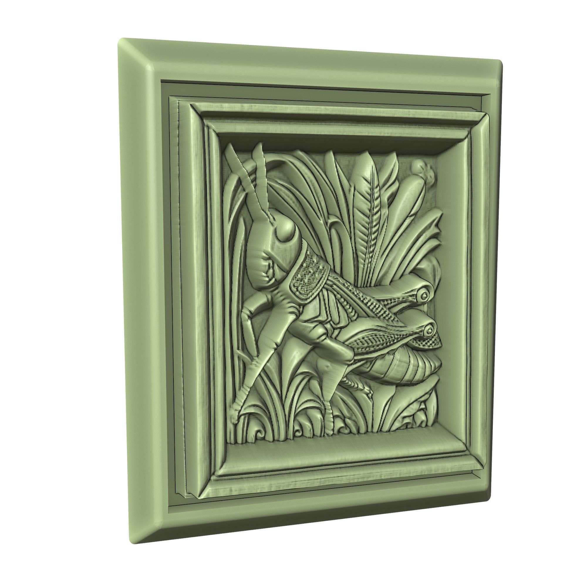 Grasshopper Animal 3D print model_3