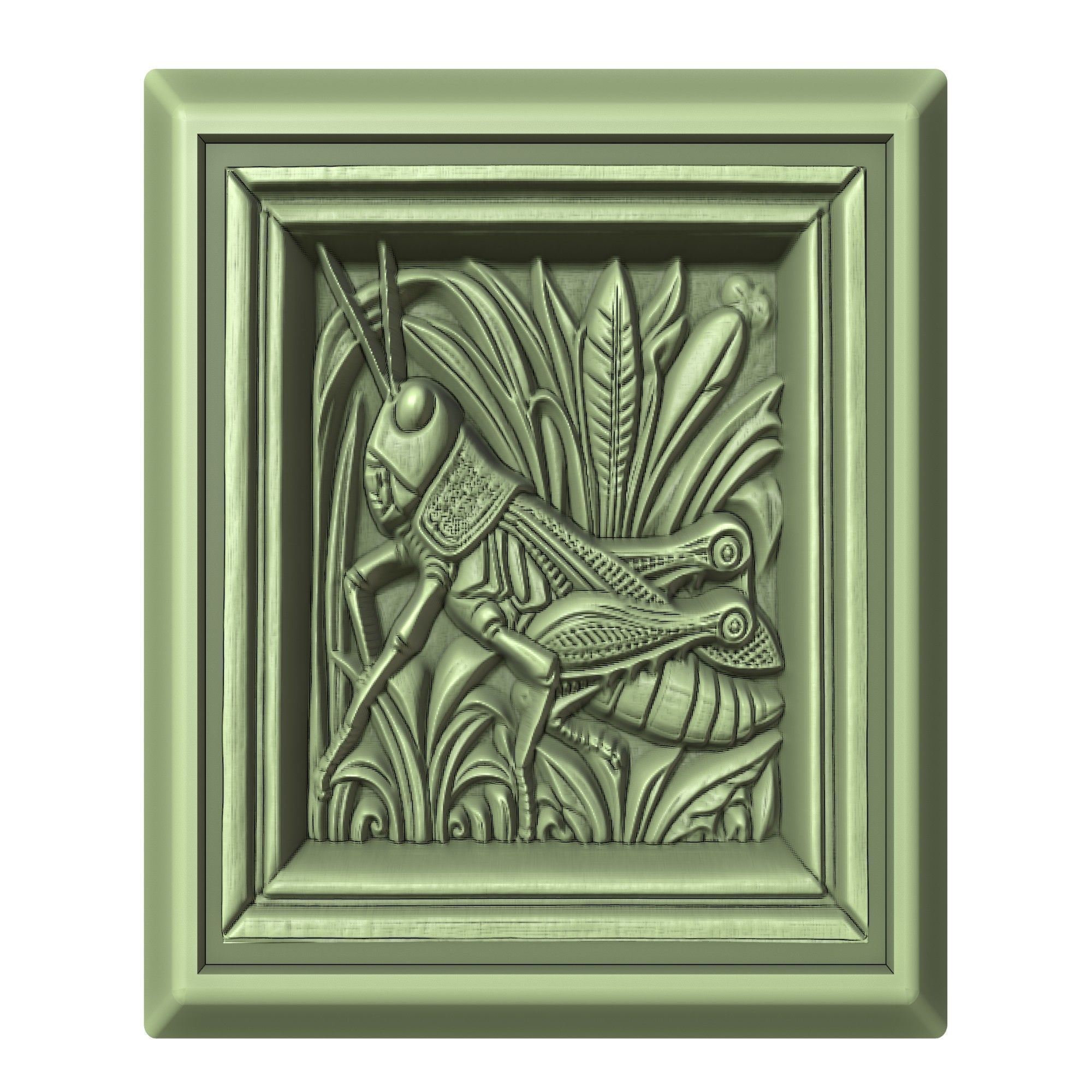 Grasshopper Animal 3D print model_2