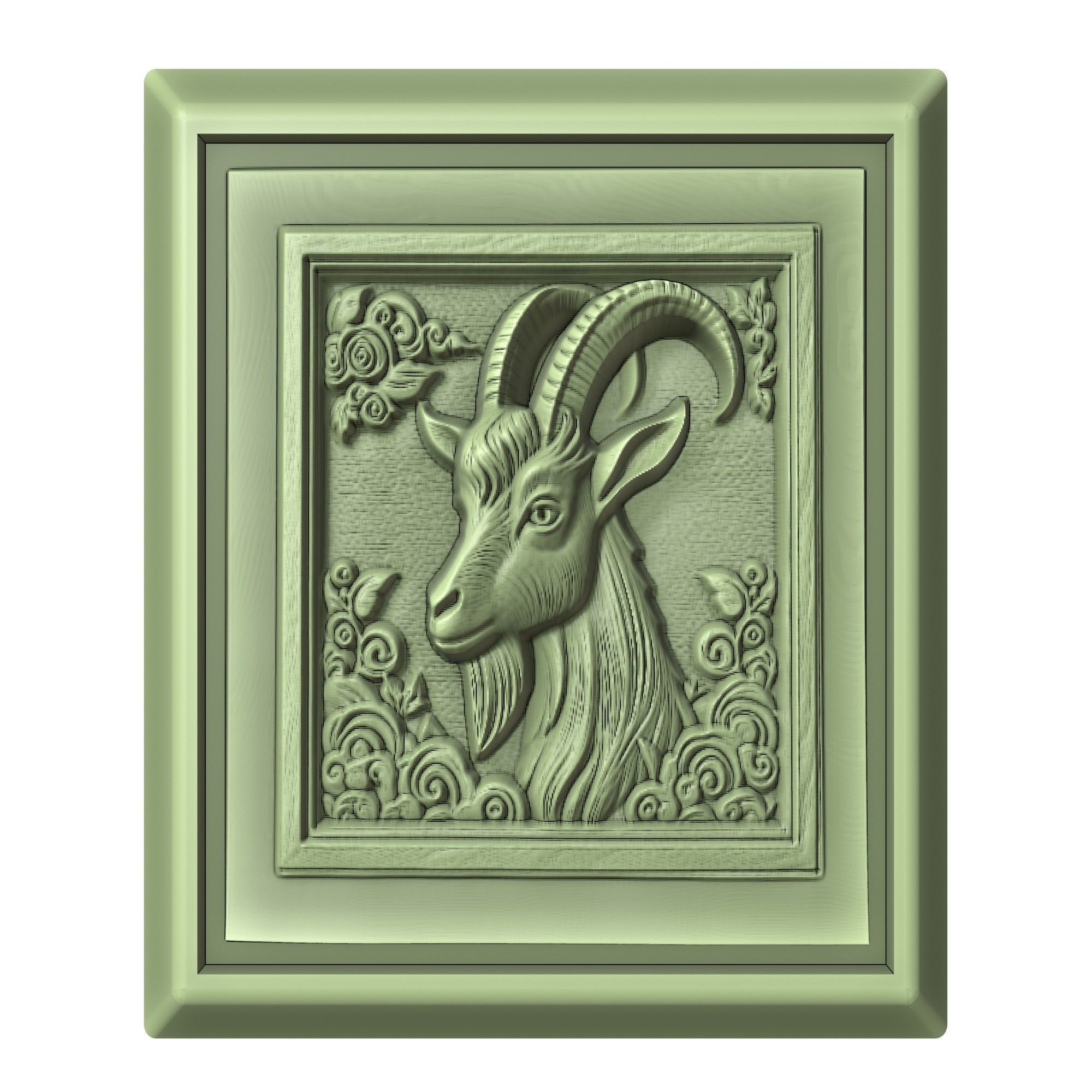 Goat Animal 3D print model_2