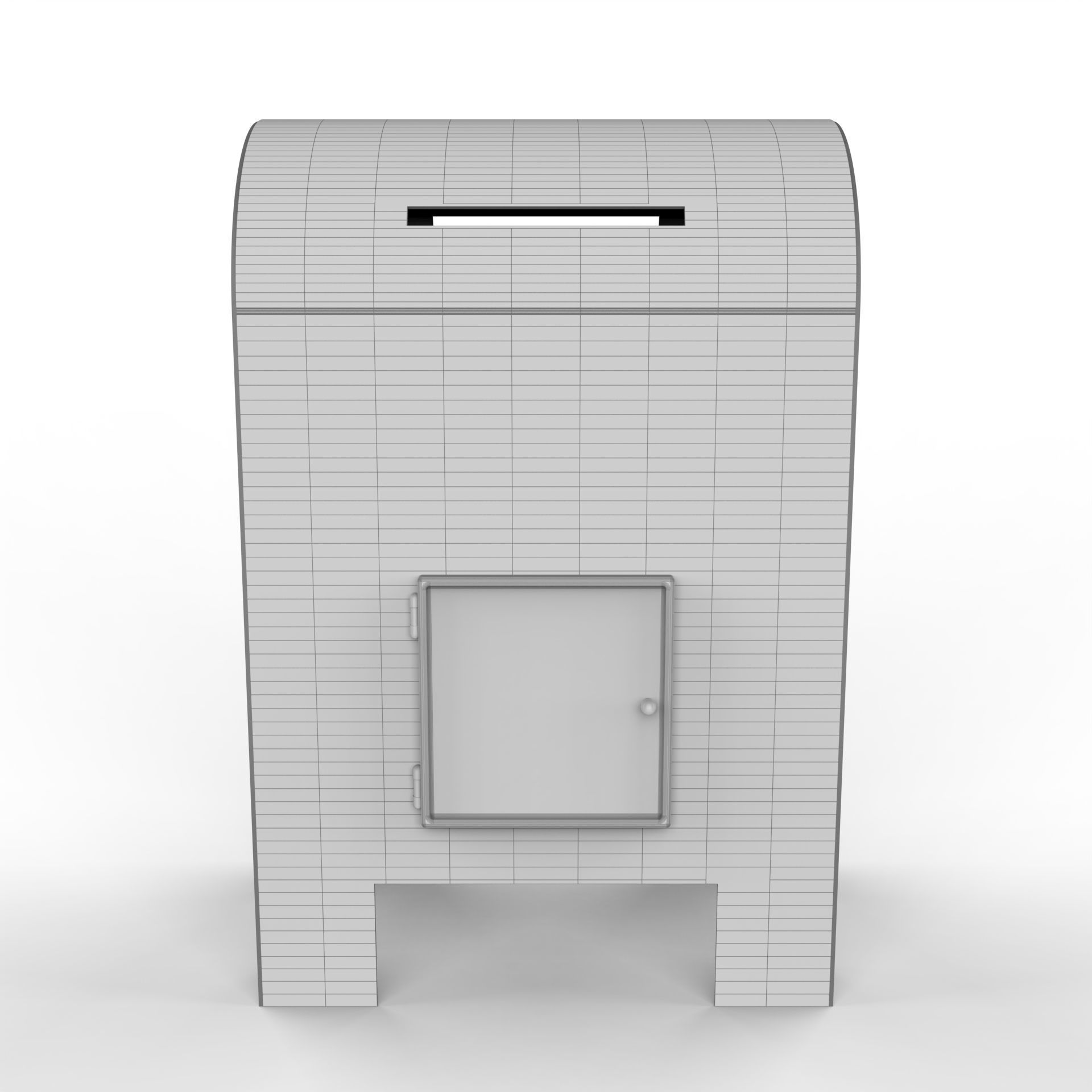 North Pole Mailbox for Letters to Santa Claus Christmas Texture_9