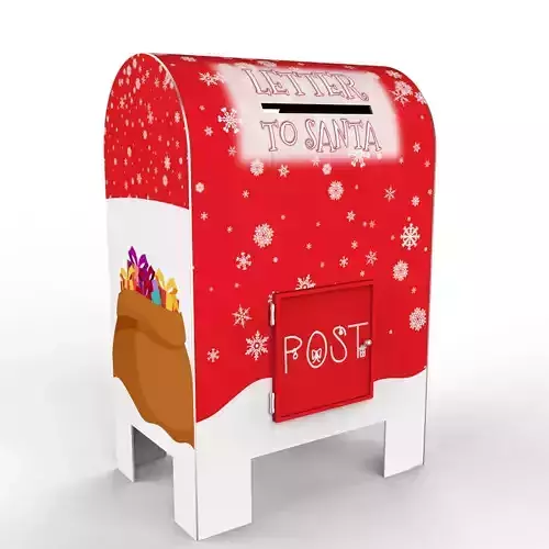 North Pole Mailbox for Letters to Santa Claus Christmas
