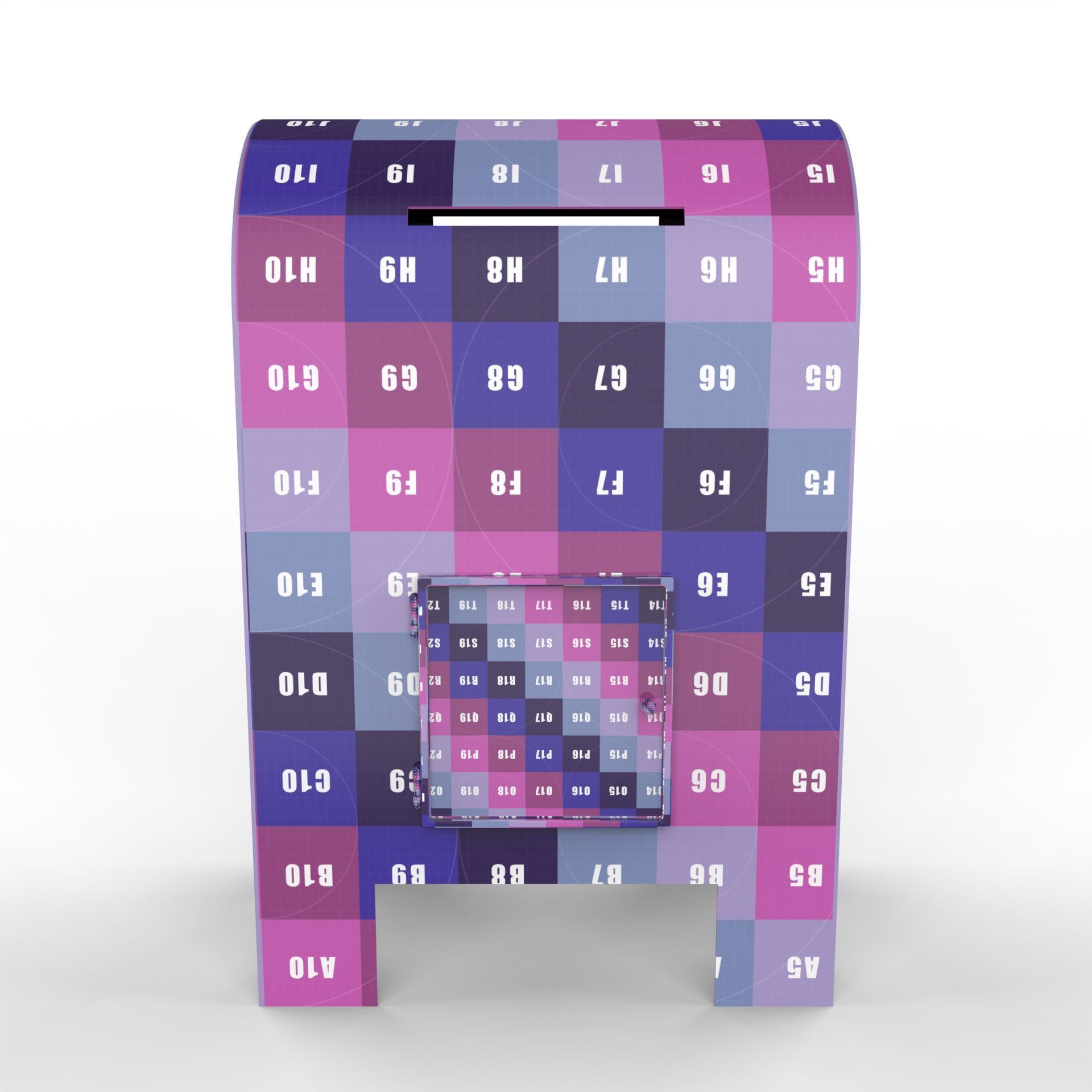 North Pole Mailbox for Letters to Santa Claus Christmas Texture_5