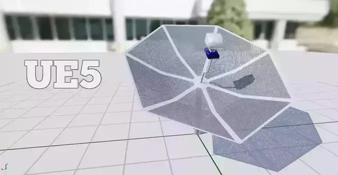 Parabollic Antenna PBR Lowpoly 