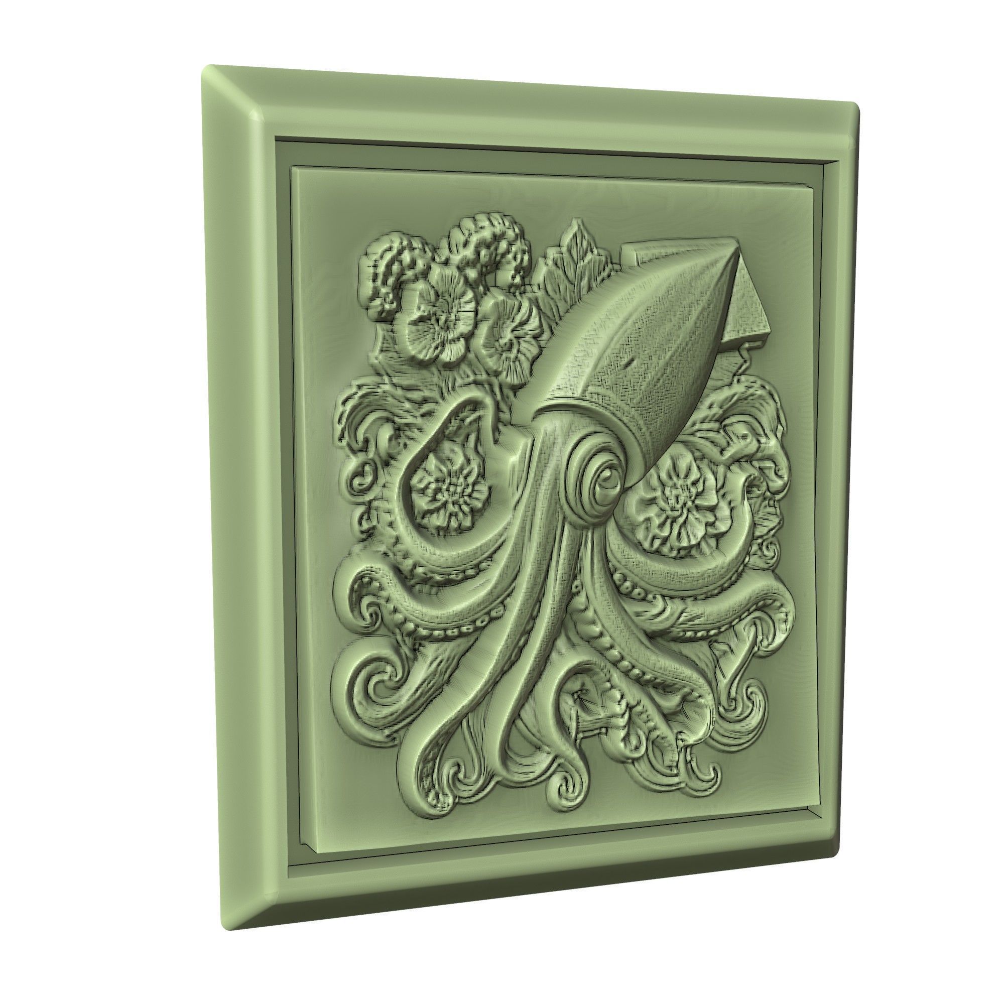 Squid Animal 3D print model_3