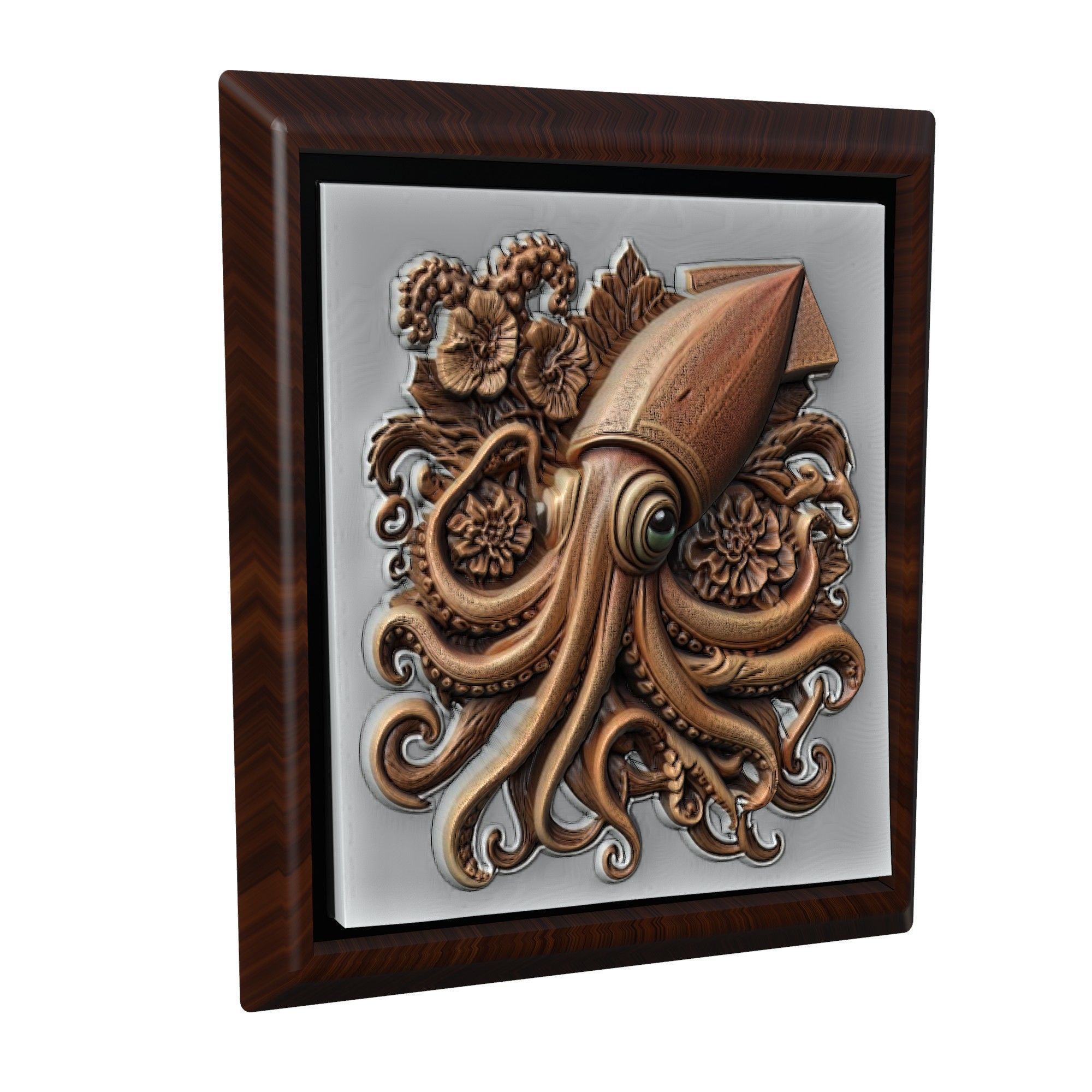 Squid Animal 3D print model_1