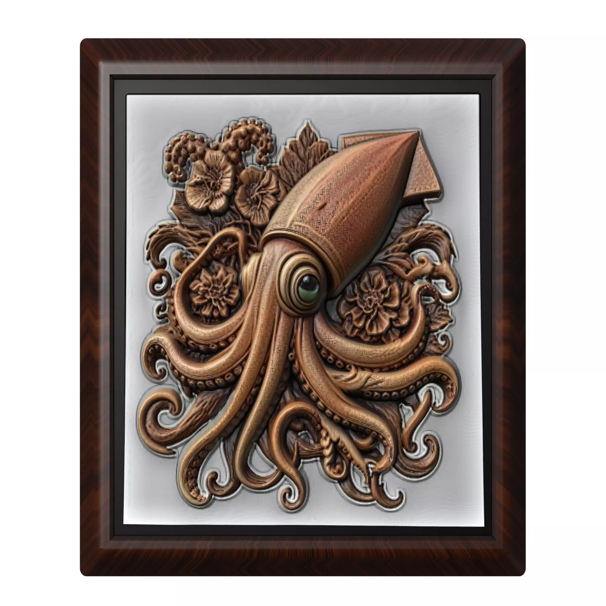 Squid Animal 3D print model_0