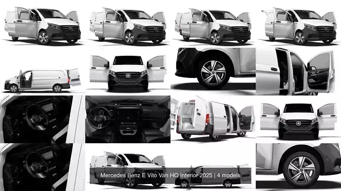 Mercedes Benz E Vito Van HQ Interior 2025