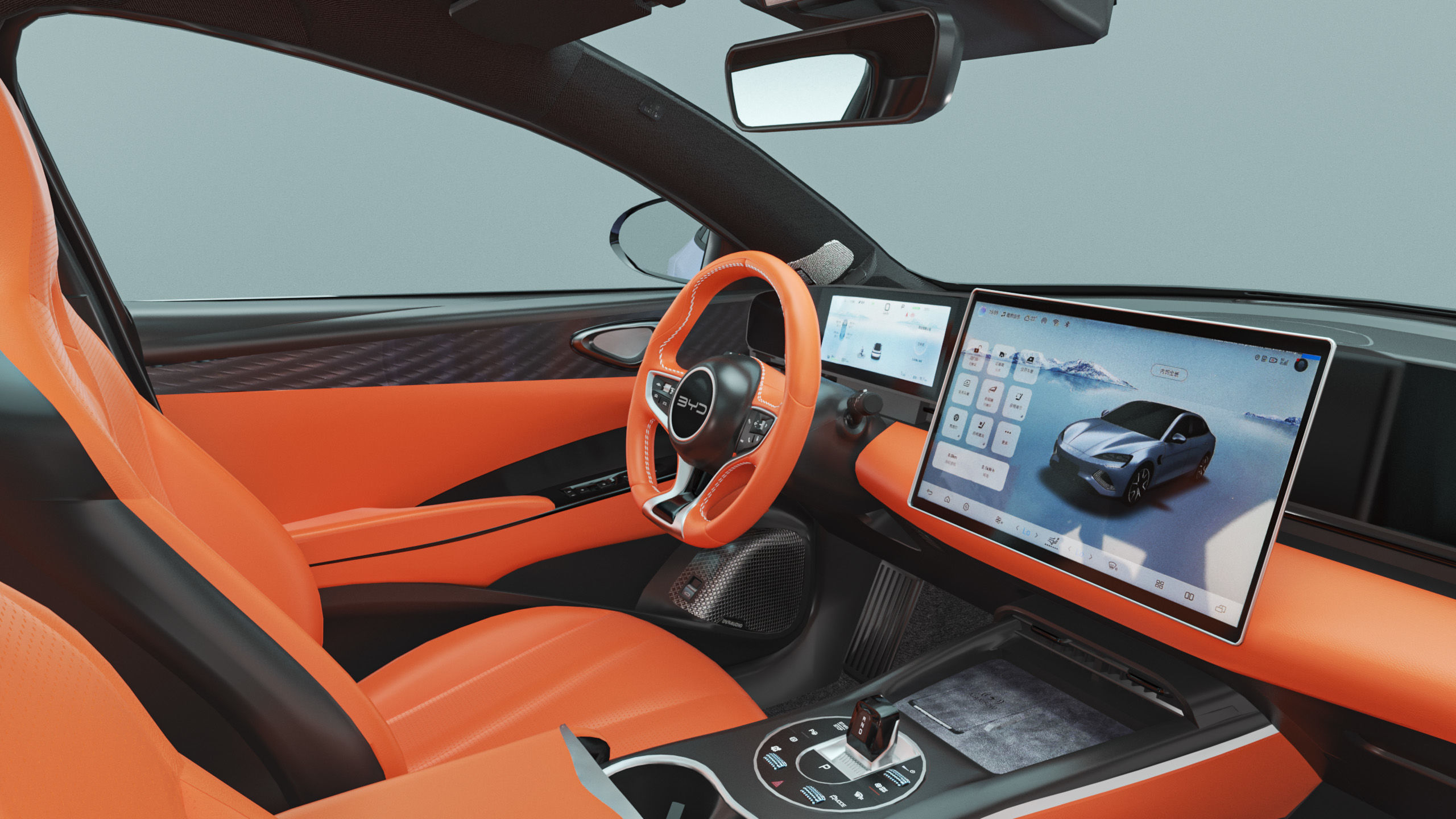 2025 BYD Seal With Interior 3D model_13