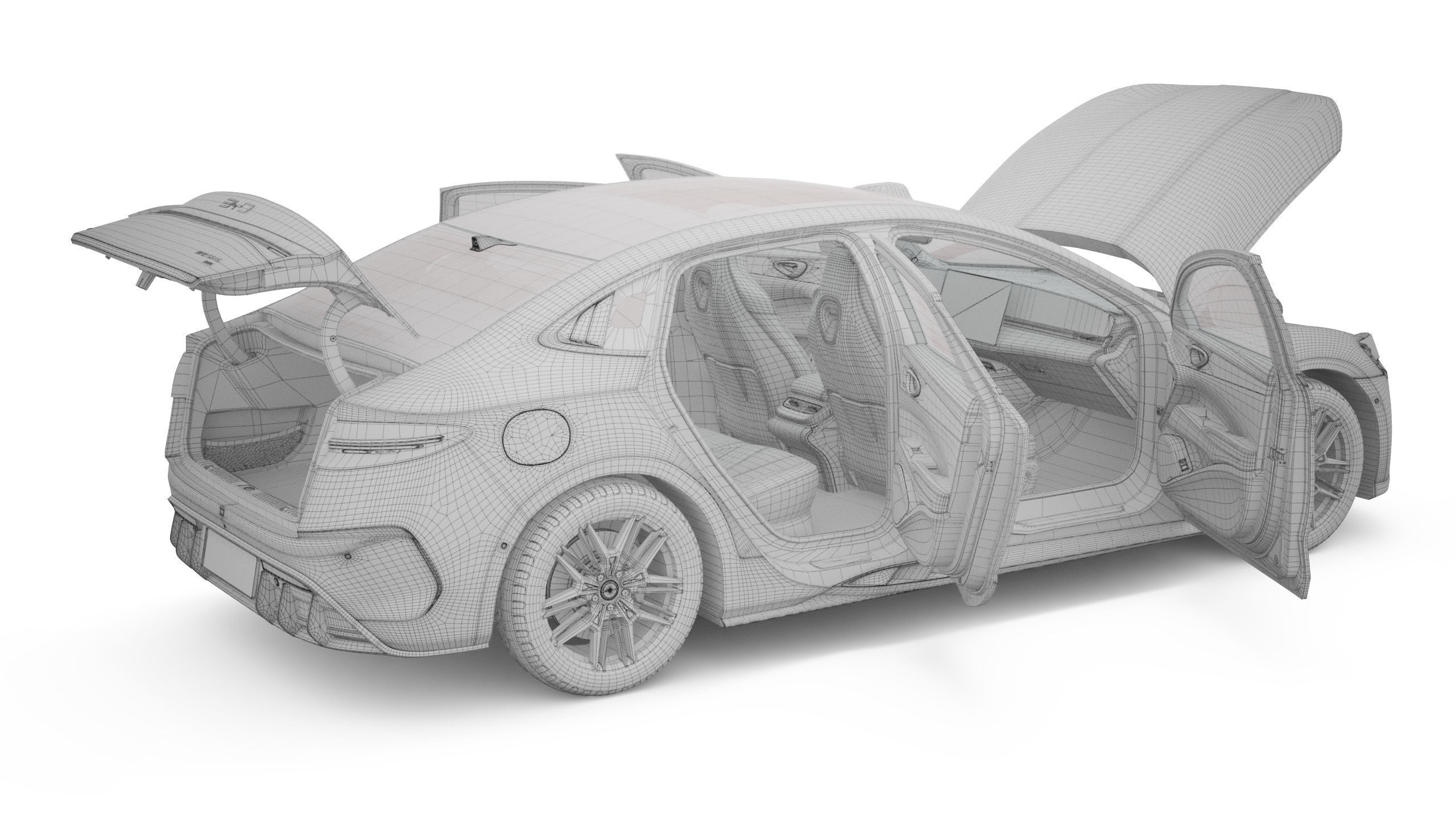 2025 BYD Seal With Interior 3D model_25