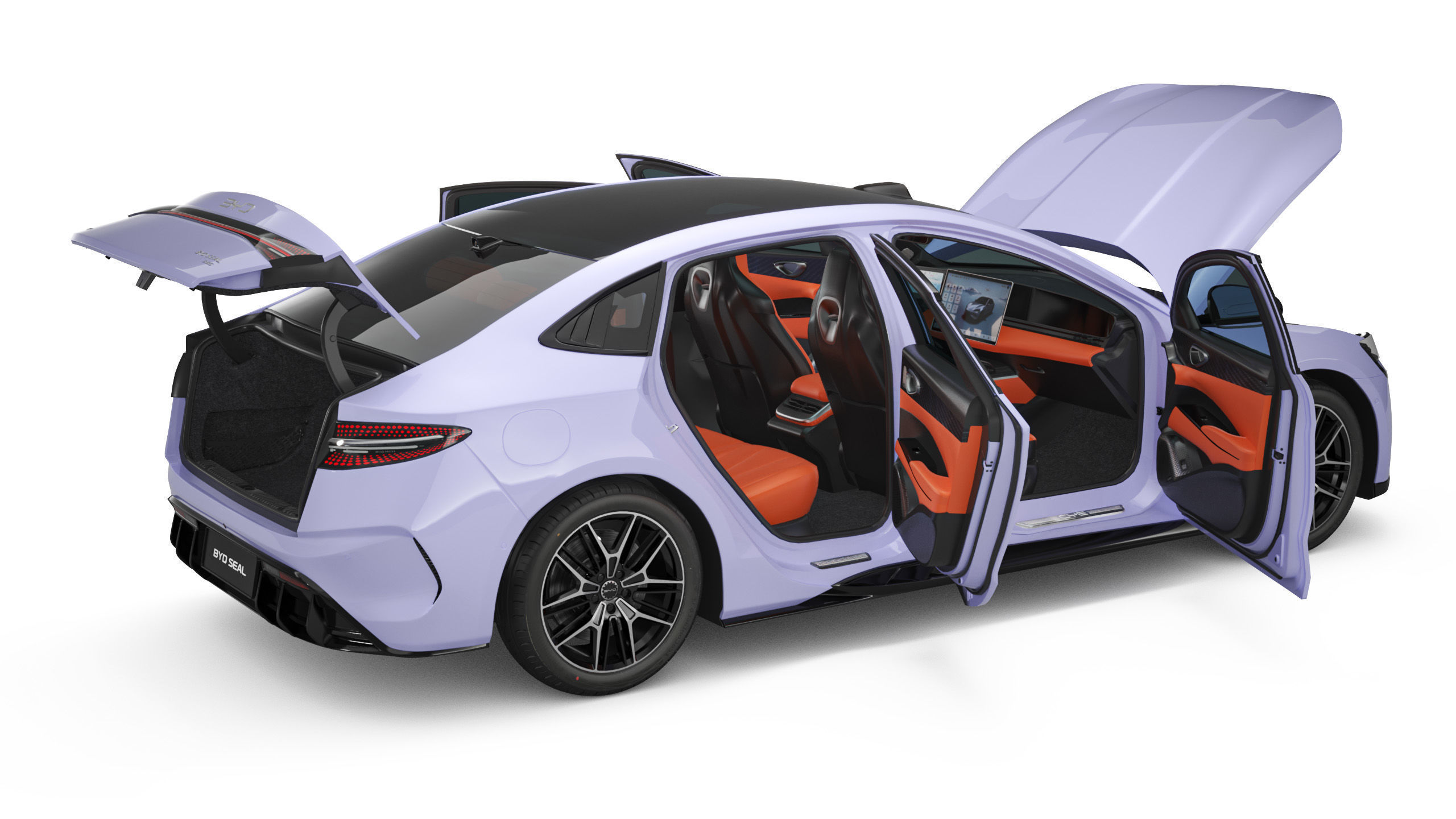 2025 BYD Seal With Interior 3D model_10